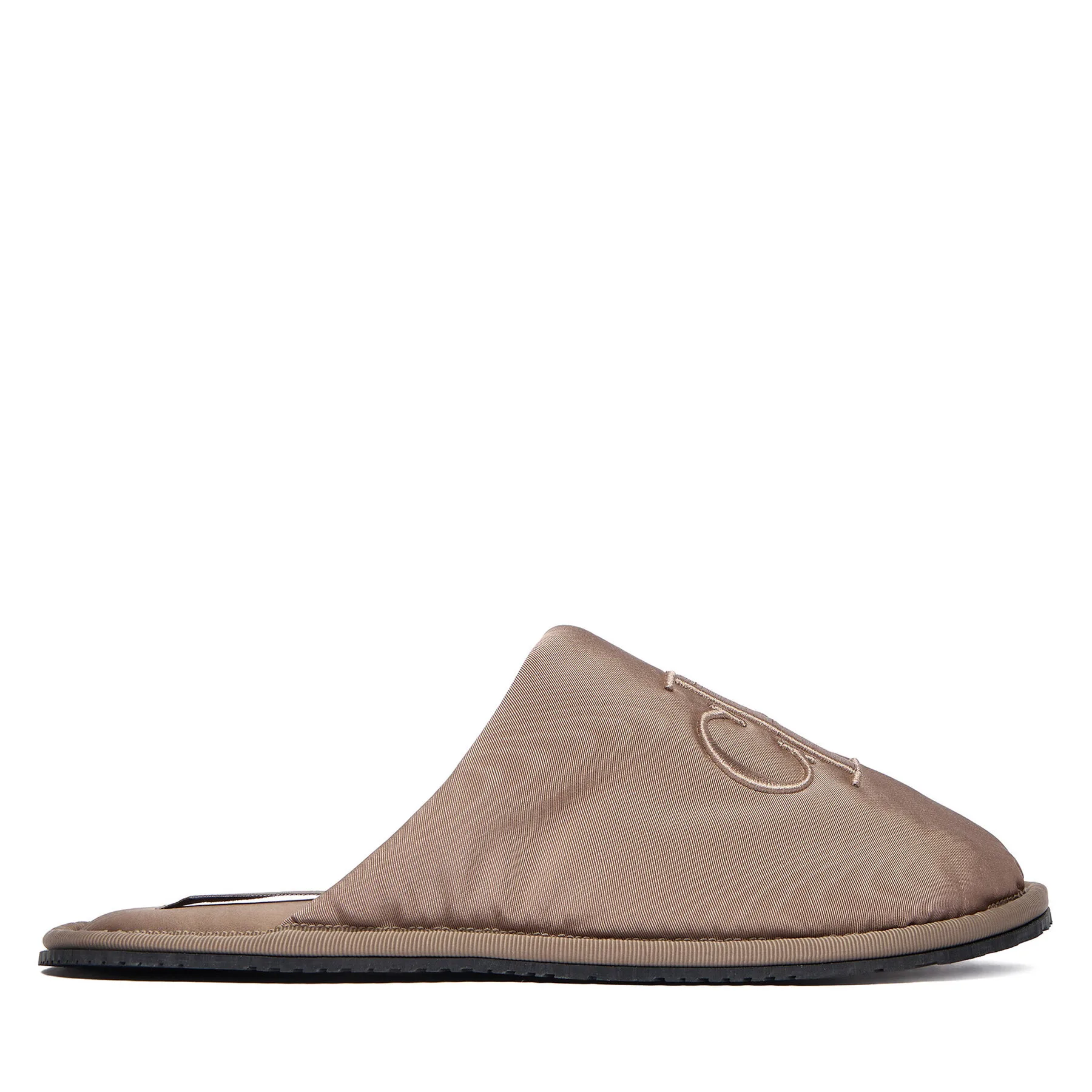 Дамски пантофи Calvin Klein Jeans Slipper Satin Moire бежови