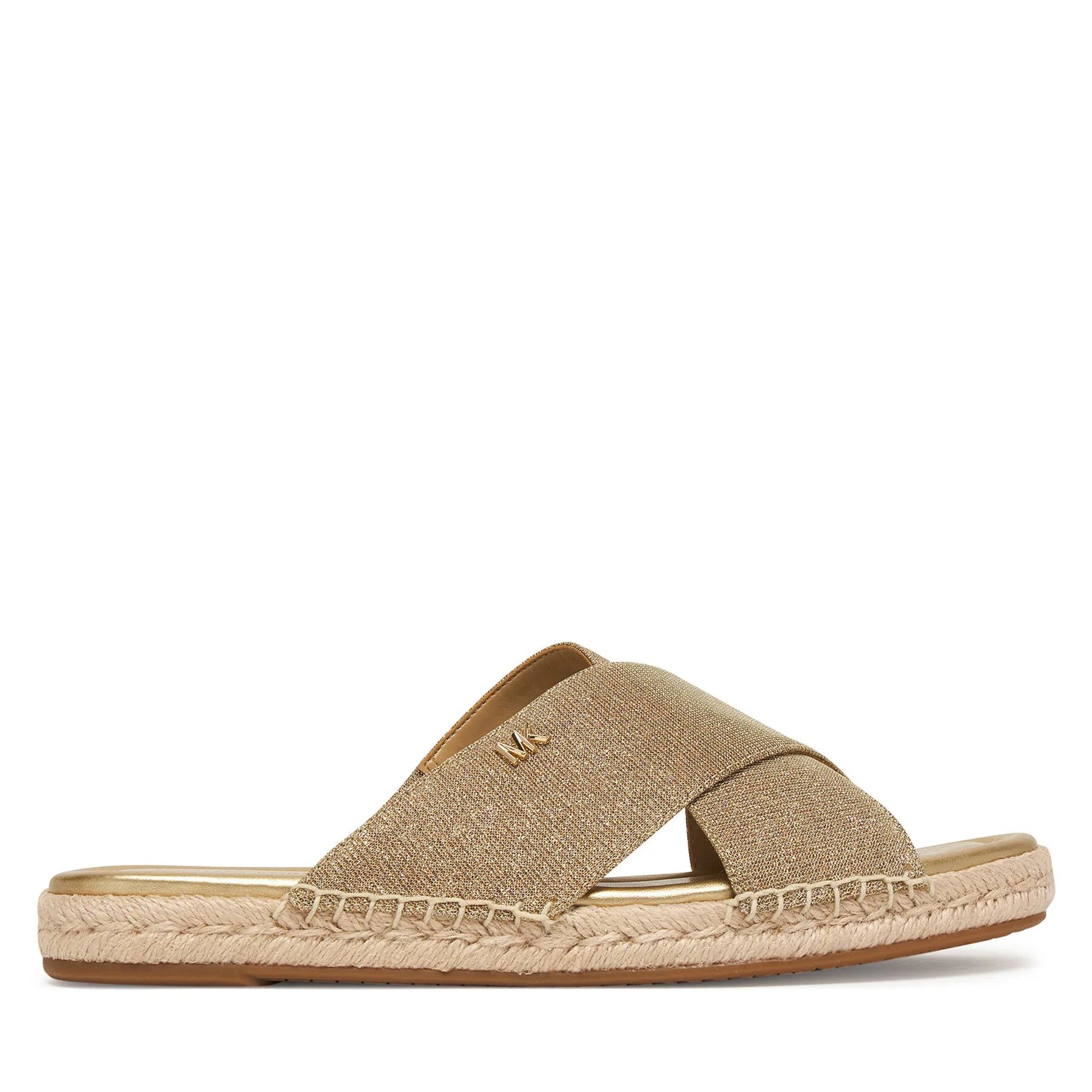 Еспадрили MICHAEL Michael Kors Kenzie 40S6KZFS3D Златист – Дамски еспадрили чехли