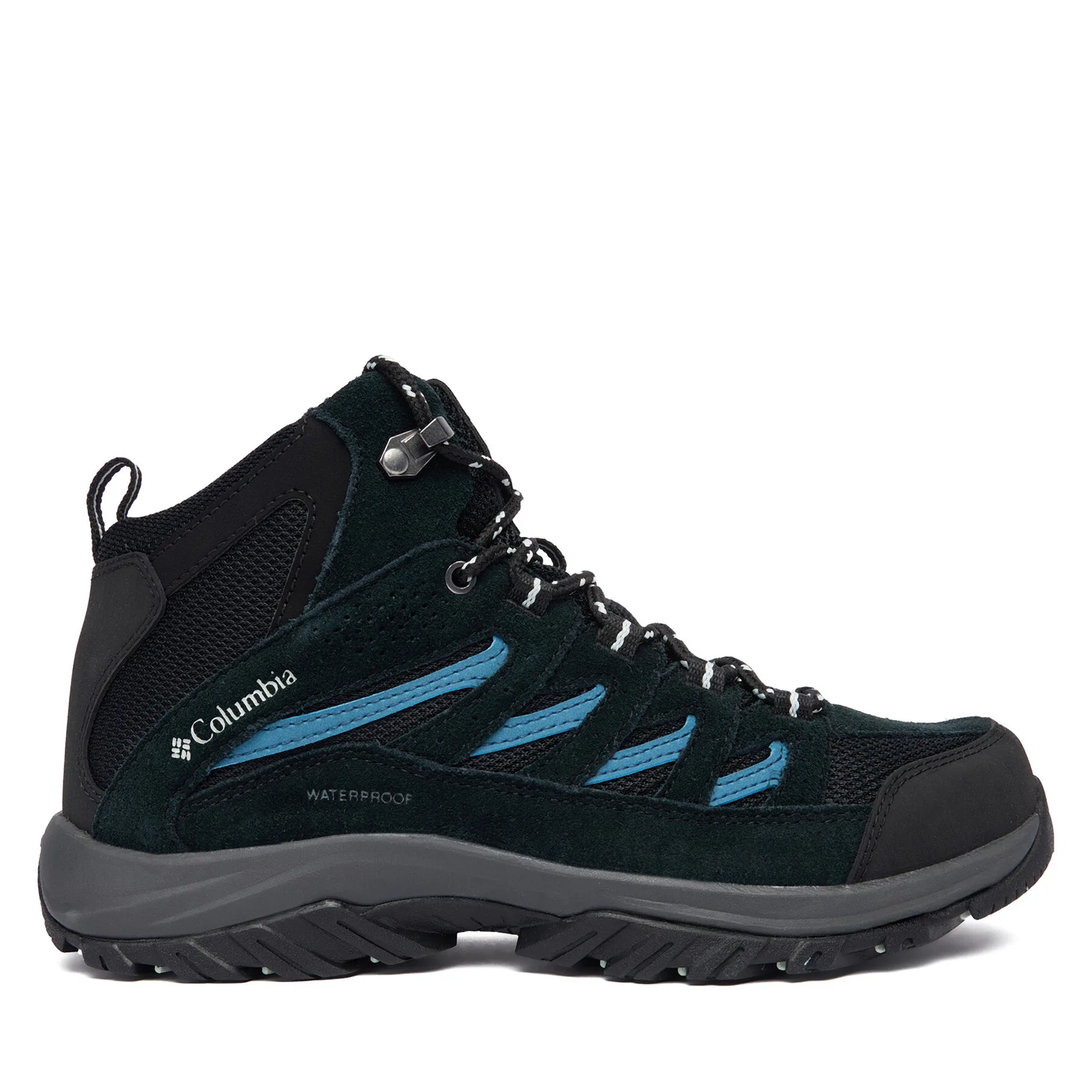 Дамски туристически обувки Columbia Crestwood II Mid Waterproof черни – Черен – Дамски ниски трекинг о…