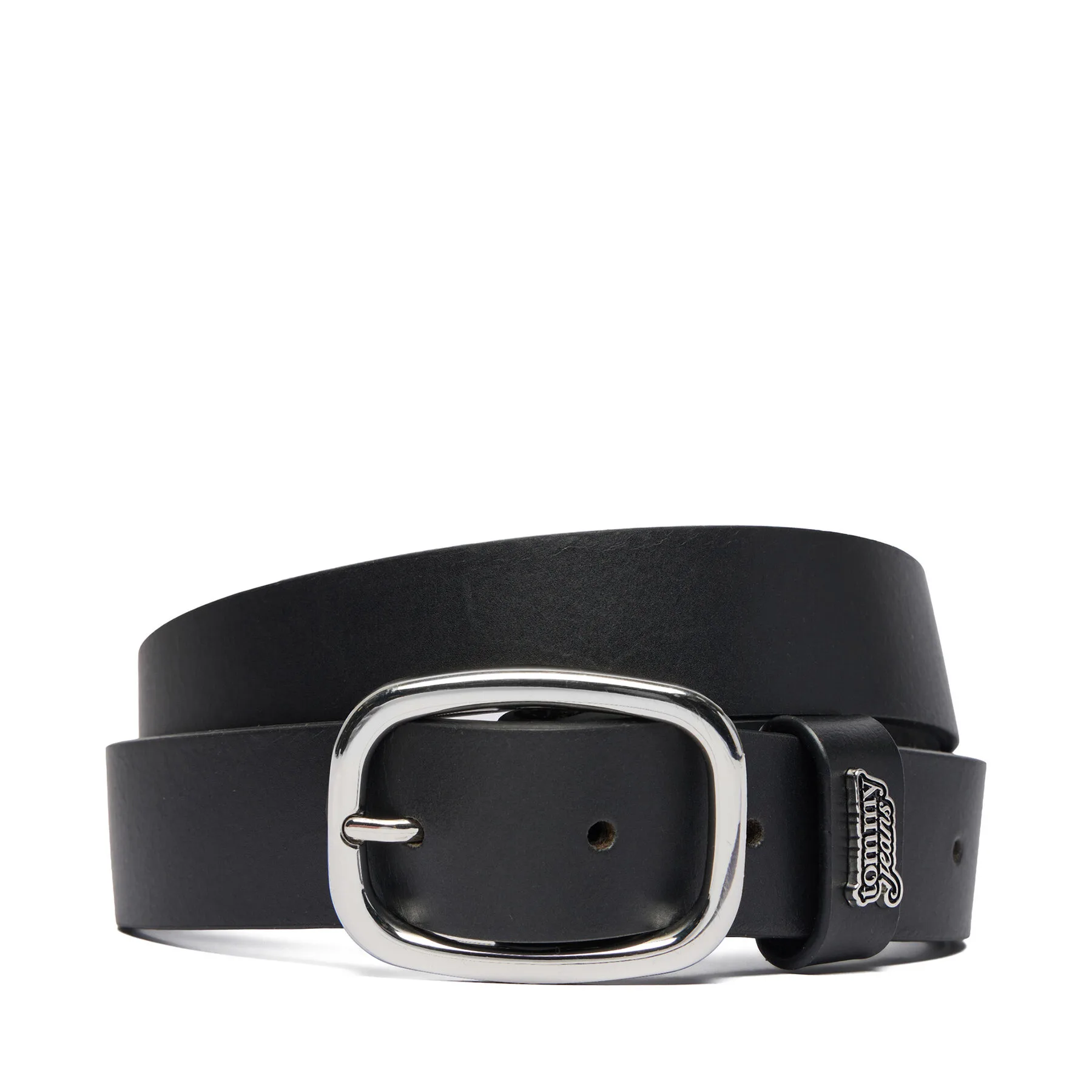 Колан Tommy Jeans Tjw Oval 3.0 Buckle AW0AW18812 Черен – Дамски колани