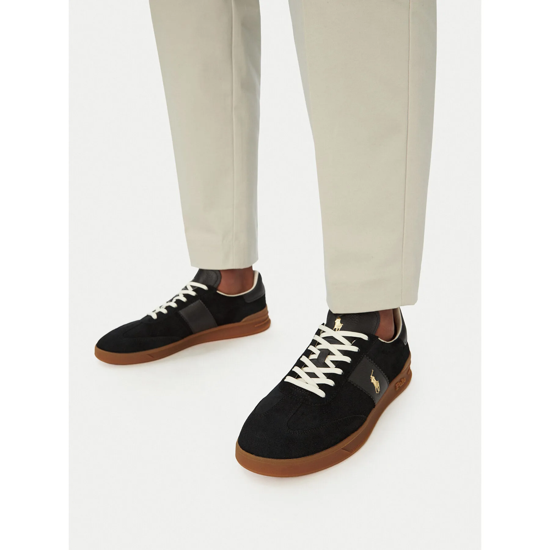Сникърси Polo Ralph Lauren 809978010001 Черен – Мъжки ниски маратонки