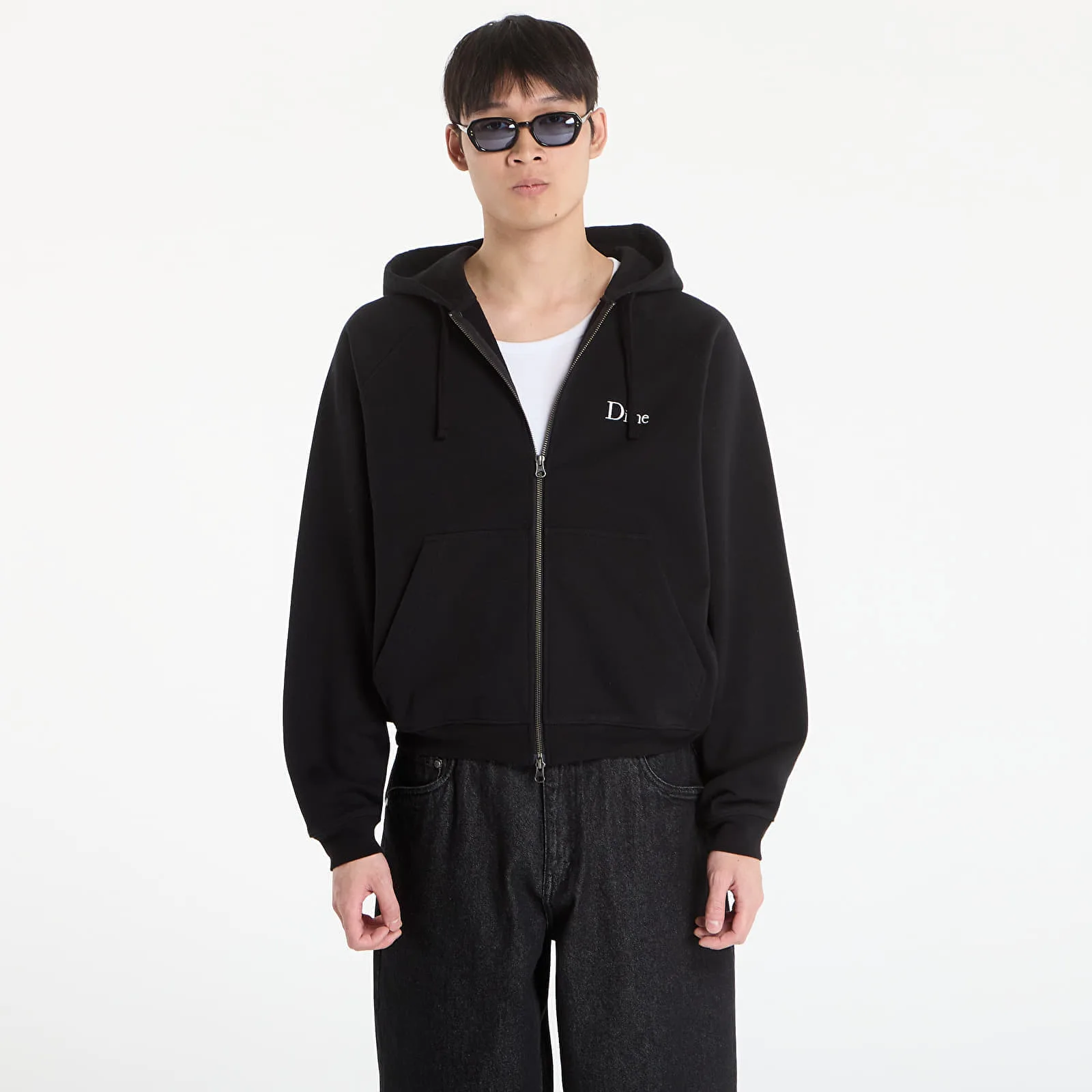 Мъжки суитшърт с качулка DIME Classic Small Logo черен – Black – Мъжки худита