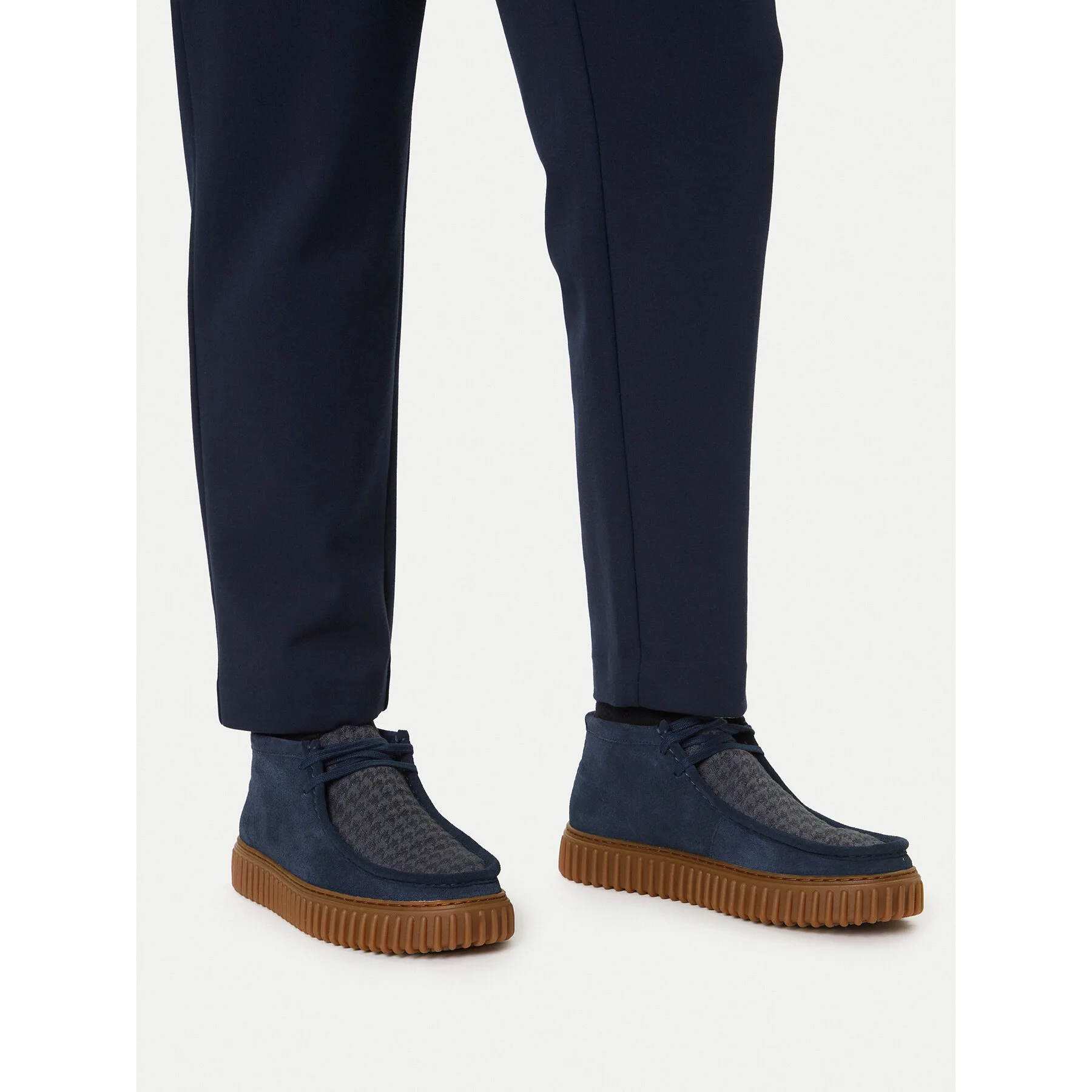 Зимни обувки Clarks Torhill Hi 26183427 Тъмносин – Мъжки боти и ботуши