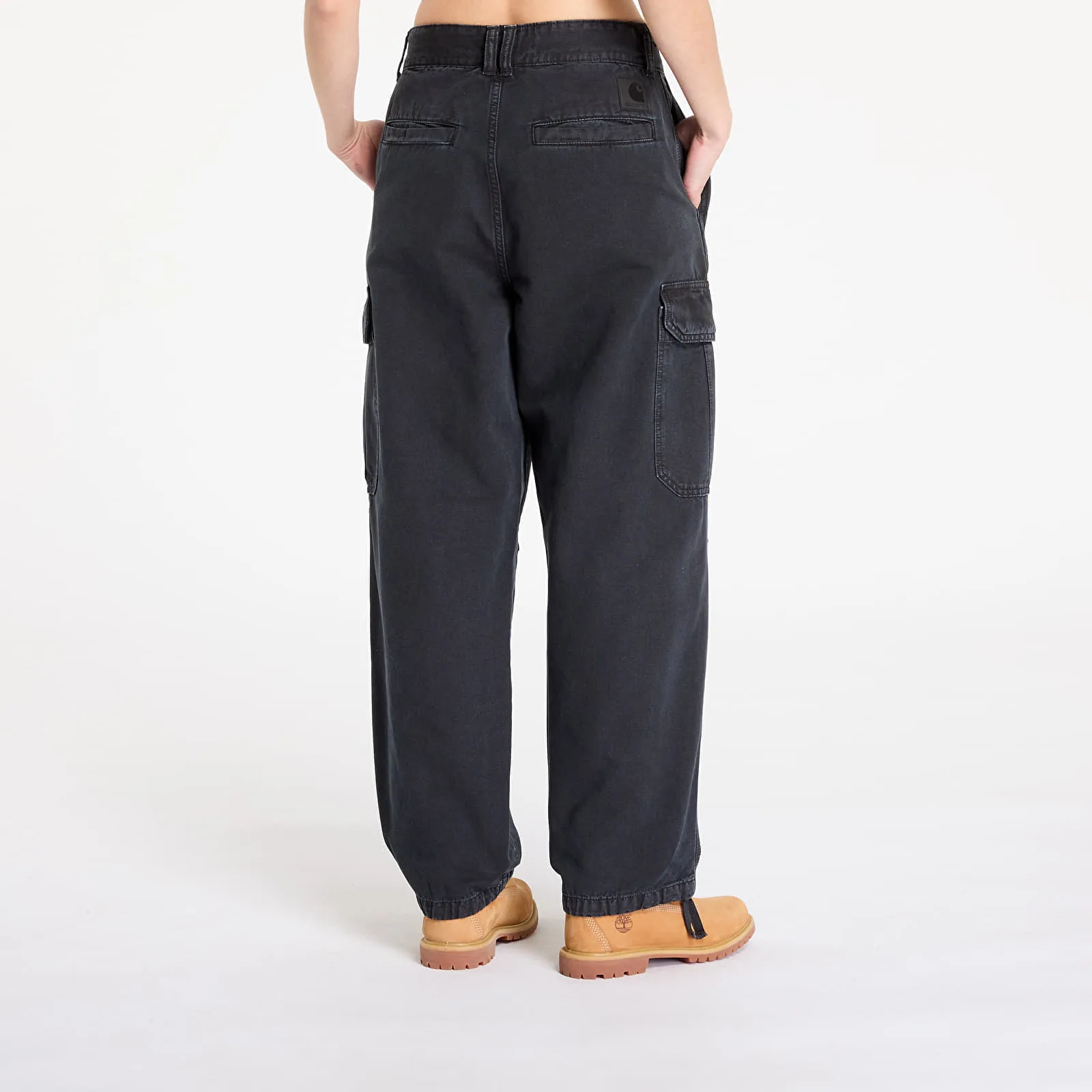 Мъжки панталон Carhartt WIP Stanton черен – Black Stone Dyed – Мъжки текстилни панталони