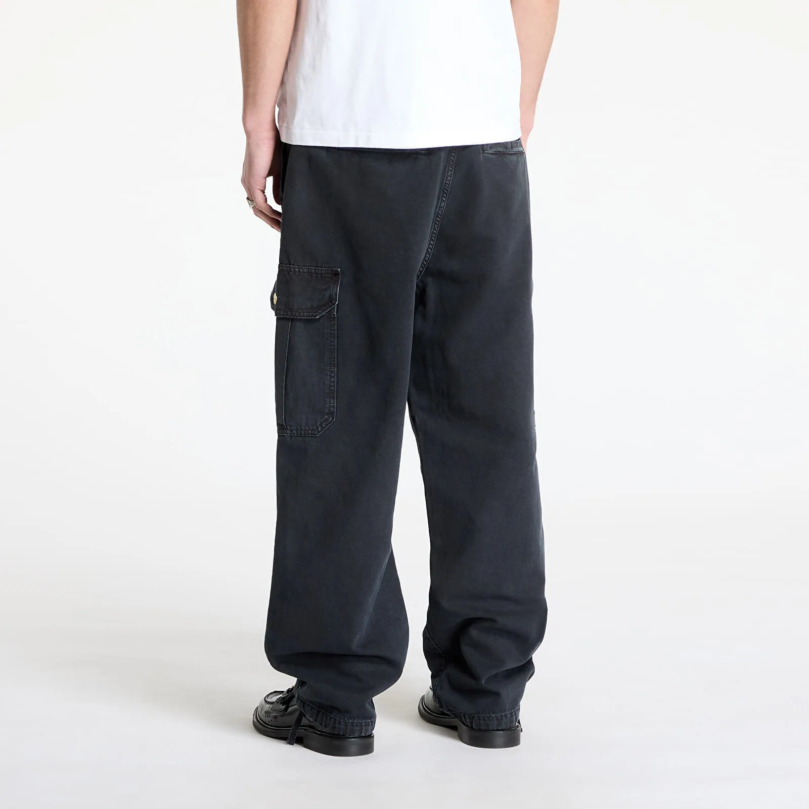 Мъжки панталон Carhartt WIP Stanton черен – Black Stone Dyed – Мъжки текстилни панталони