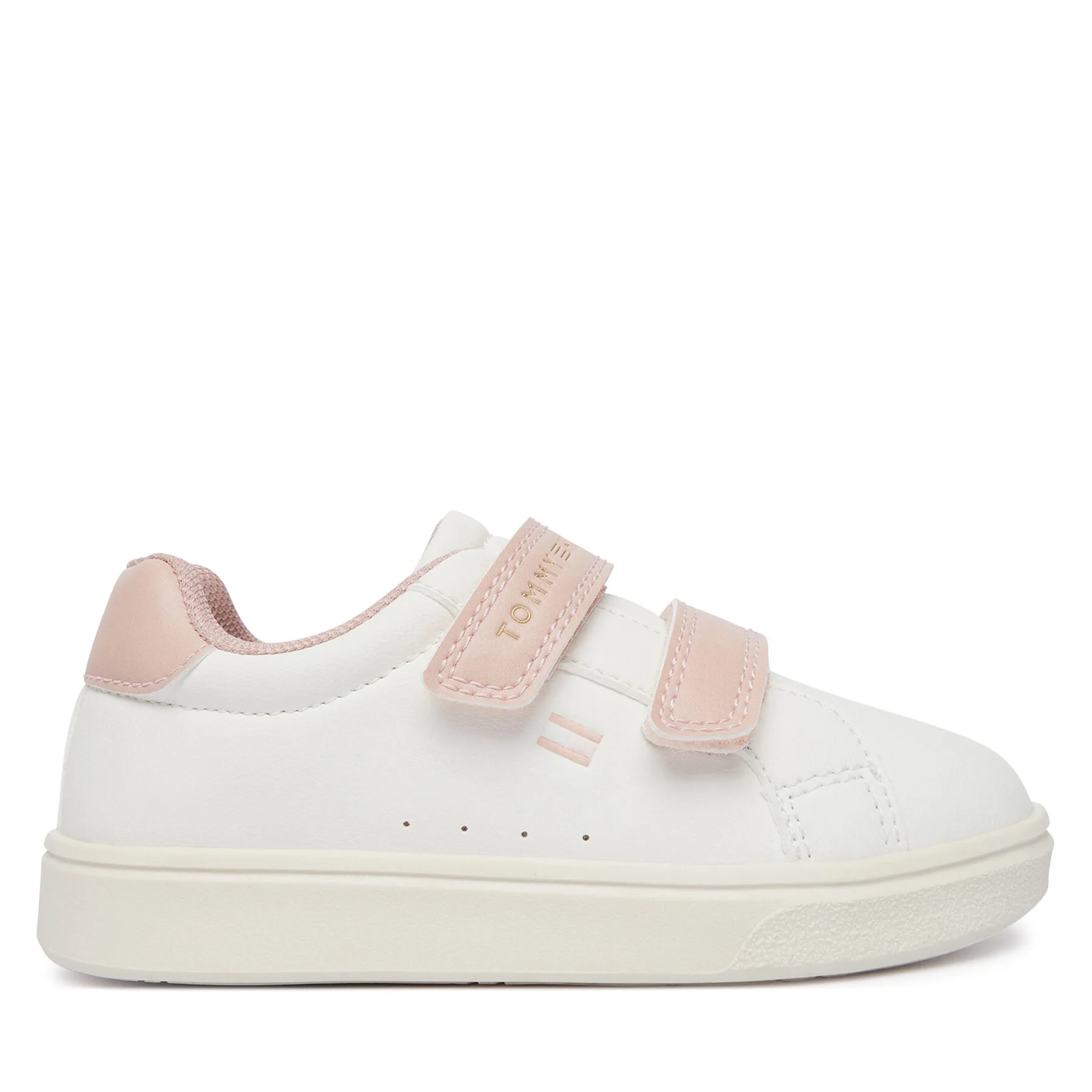 Сникърси Tommy Hilfiger Low Cut Velcro Sneaker T1A9-35063-1355 M Кремав – Маратонки за момичета