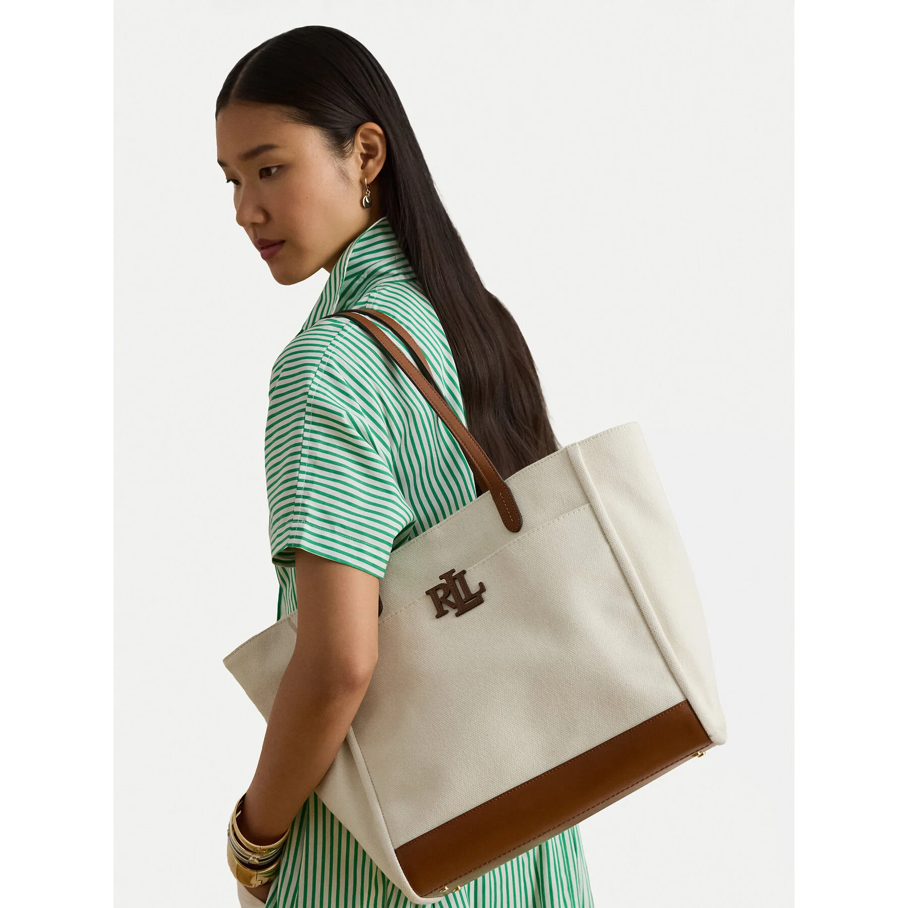 Дамска чанта LAUREN RALPH LAUREN 431982234003 Екрю – Кремав – Дамски ежедневни чанти