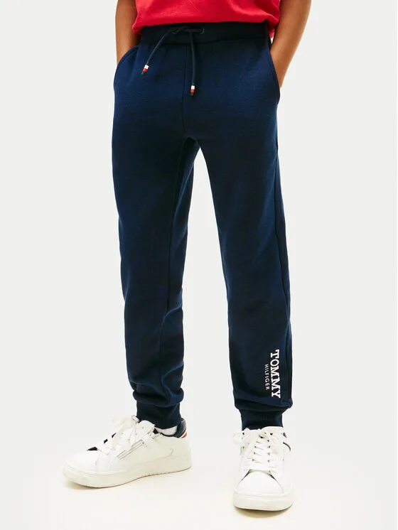 Tommy Hilfiger Долнище анцуг Monotype Print KB0KB10167 M Тъмносин Regular Fit – Мъжки спортни панталони