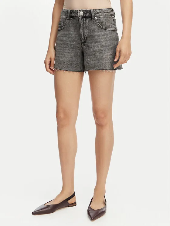 Vero Moda Дънкови шорти Tess 10301532 Сив Regular Fit – Дамски дънкови шорти