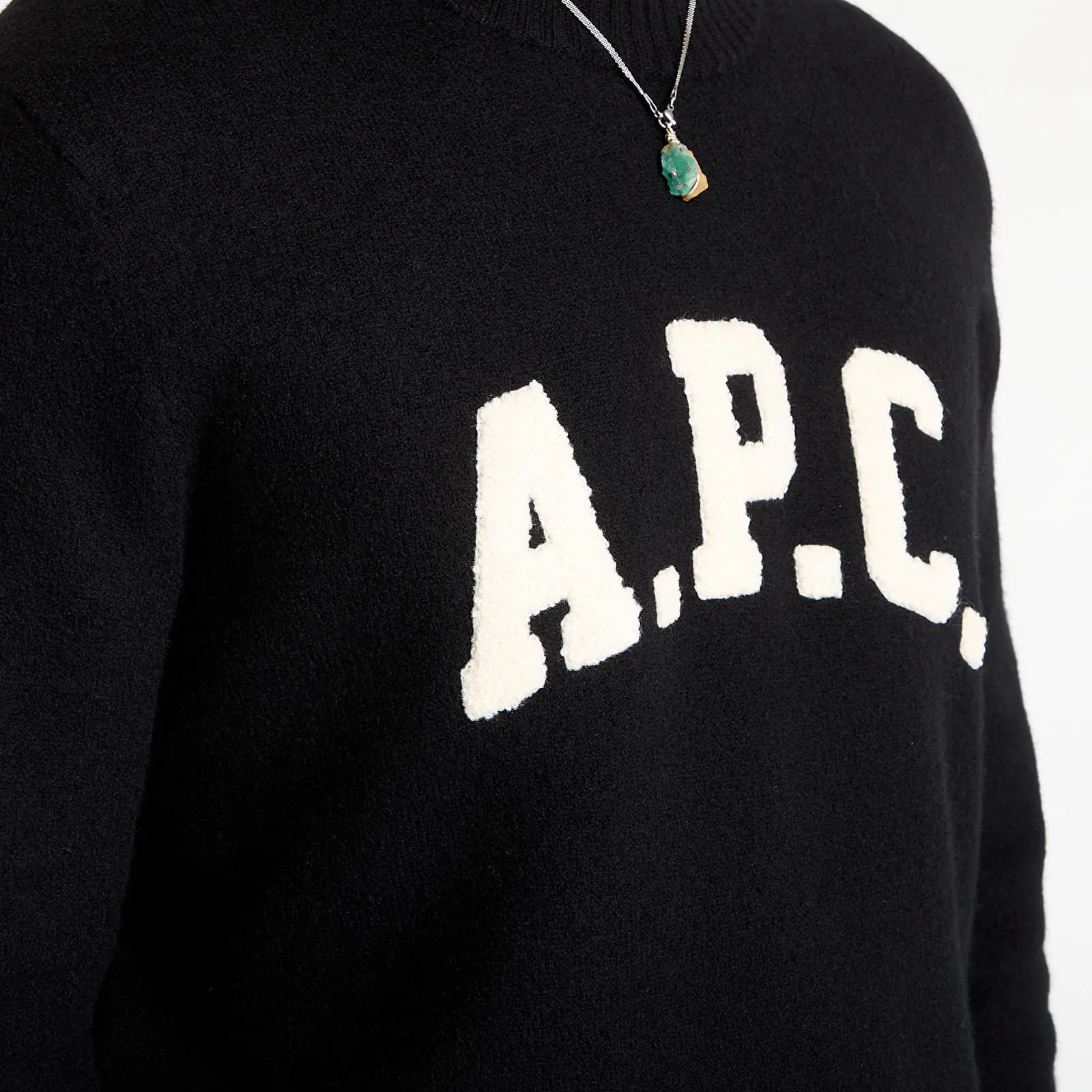 Пуловер A.P.C. Pull Jay Black L – Мъжки пуловери и жилетки