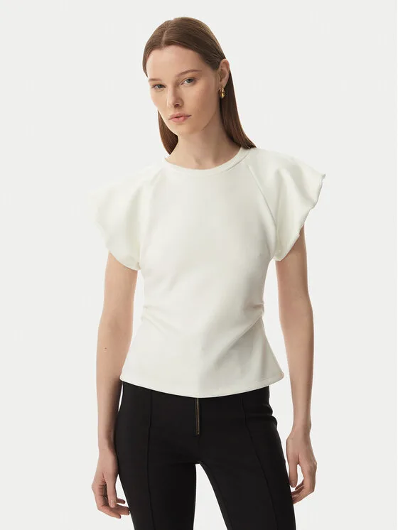 Rinascimento Блуза CFC0128153003 Кремав Slim Fit – Дамски блузи