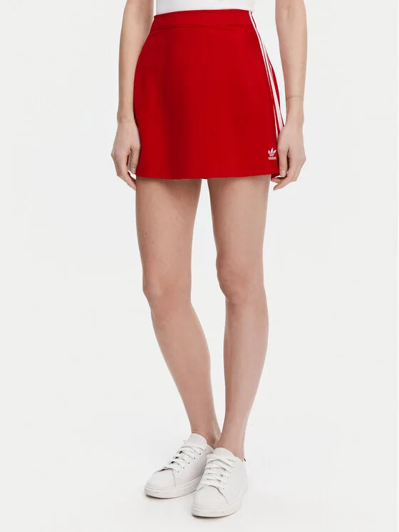 Дамска пола тип трапец adidas adicolor червена – Дамски поли тип трапец