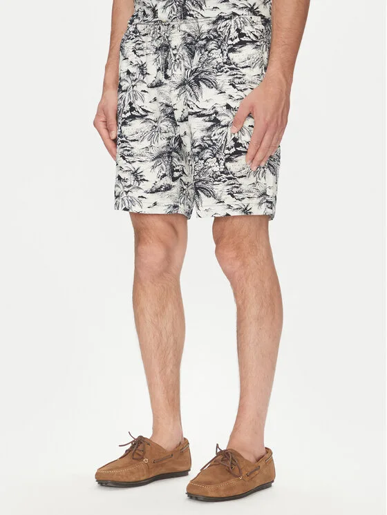 Tommy Hilfiger Шорти от плат MW0MW39284 Тъмносин Regular Fit – Мъжки текстилни къси панталони