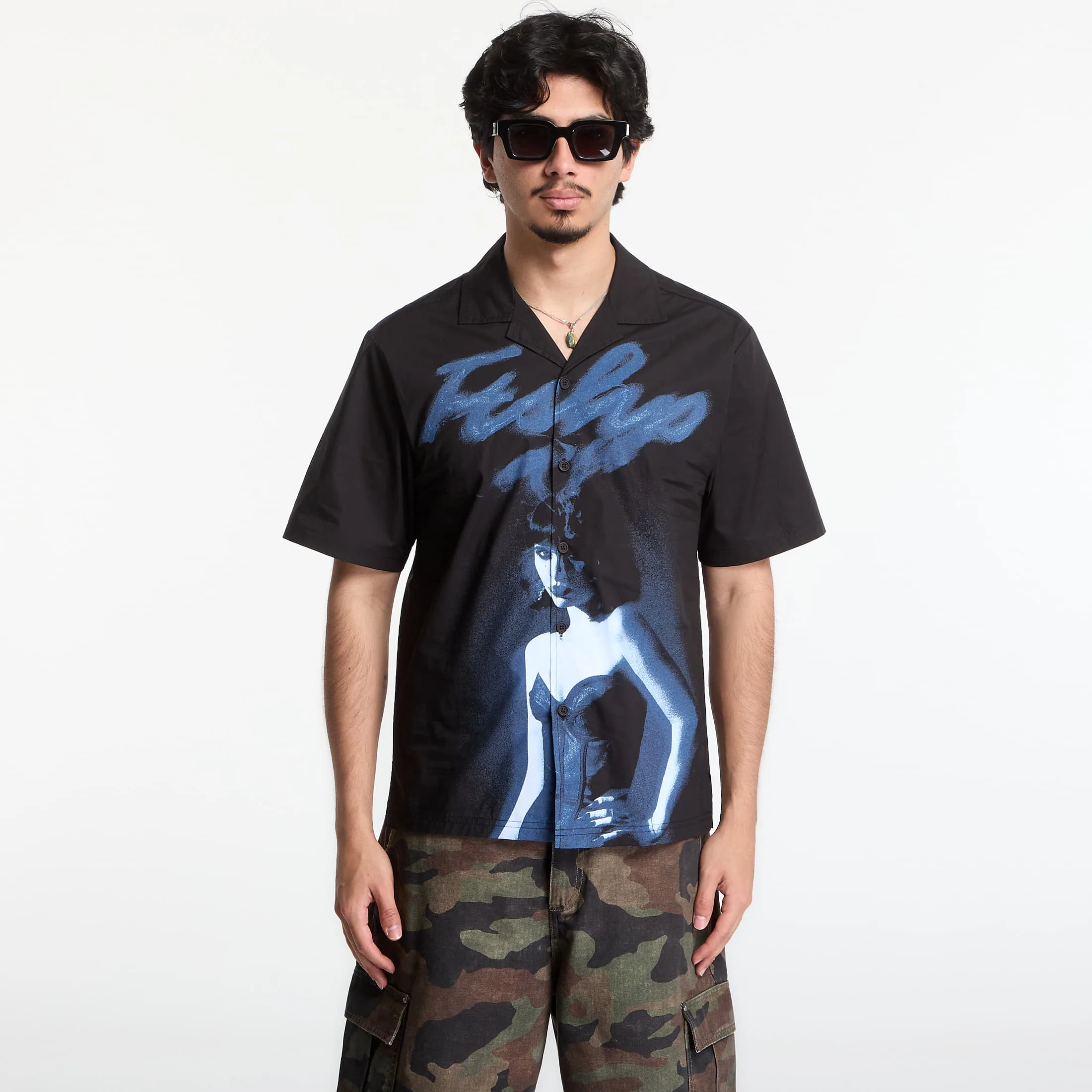 Риза Playboy x FTSHP Camp Shirt Black S – Мъжки ризи