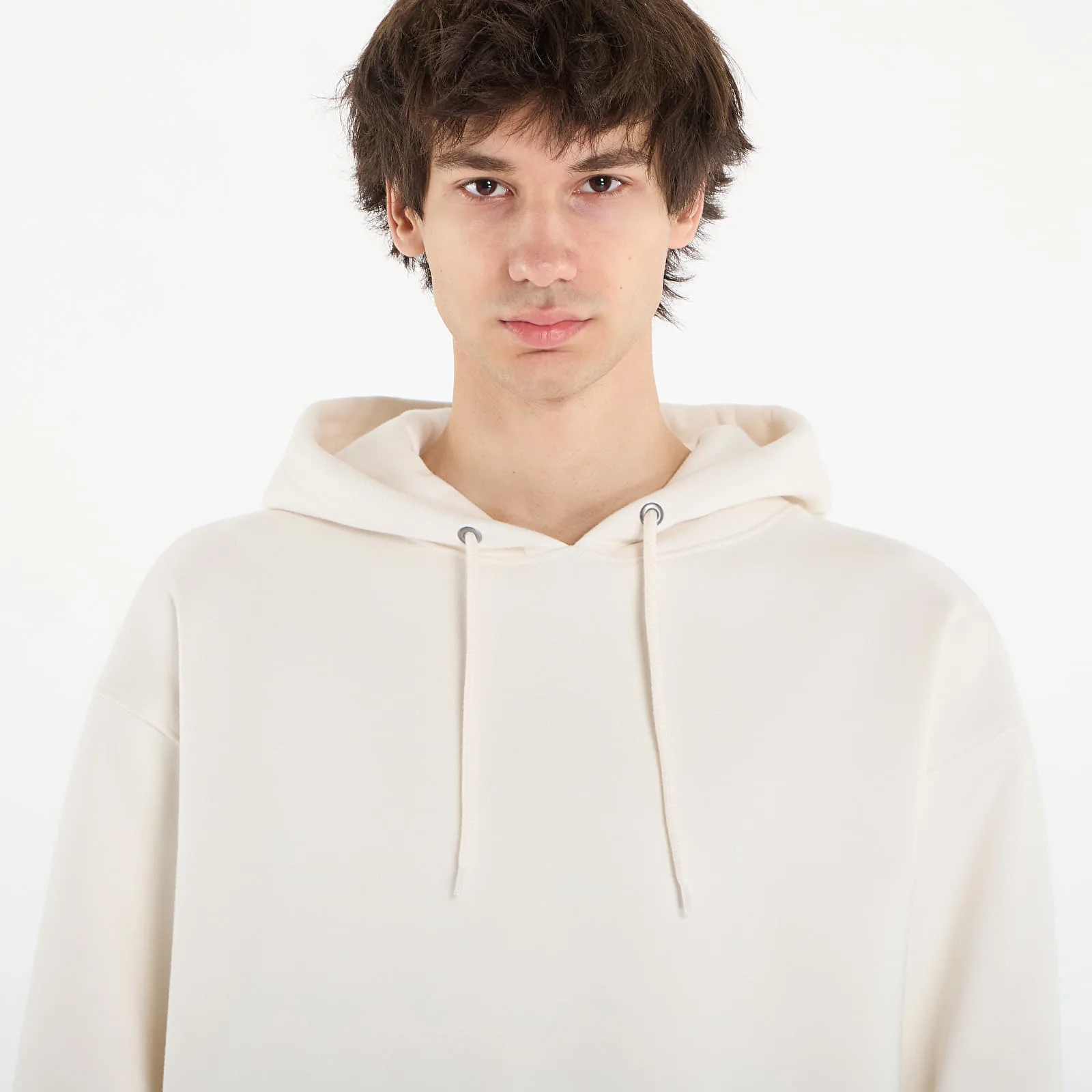 Мъжки суитшърт с качулка The North Face Redbox бял – White Dune – Мъжки худита