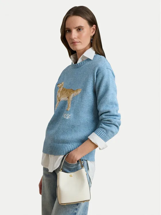 Дамска чанта LAUREN RALPH LAUREN кремава – Дамски чанти с дръжка