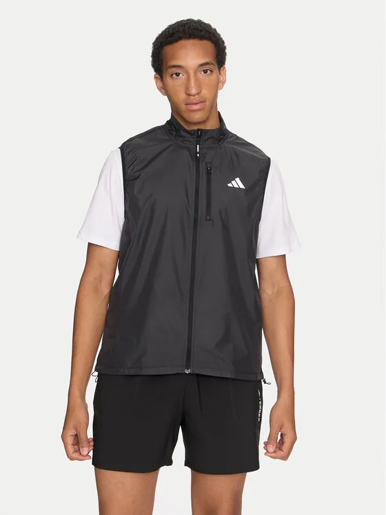 Мъжки елек adidas Own the Run черен – Мъжки елеци