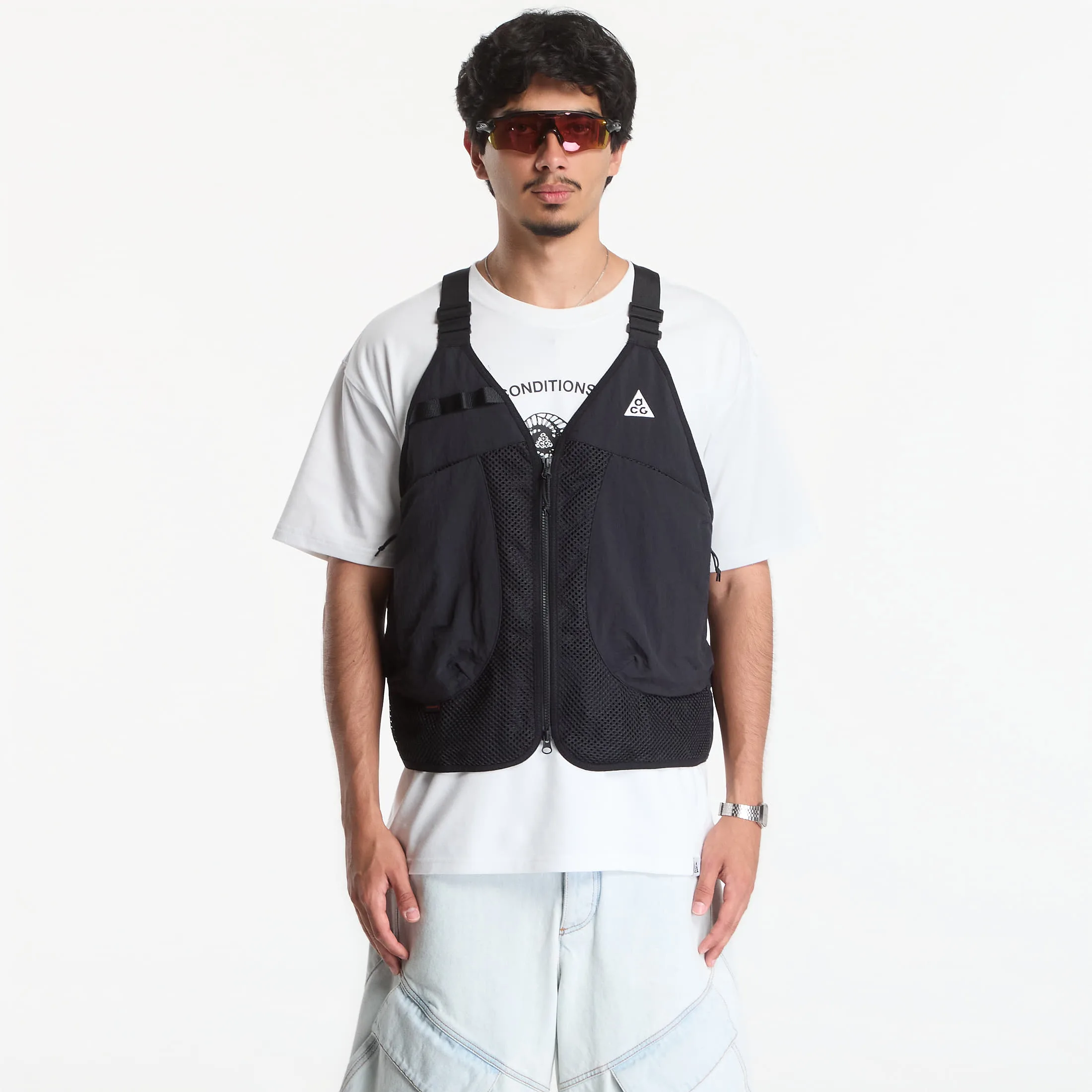 Мъжки елек Nike ACG "Dolomiti" черен/бял – Black|Summit White – Мъжки елеци