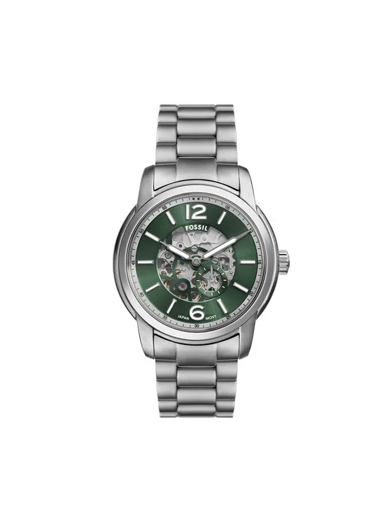 Fossil Часовник Heritage Skeleton ME3262 Сребрист – Мъжки часовници