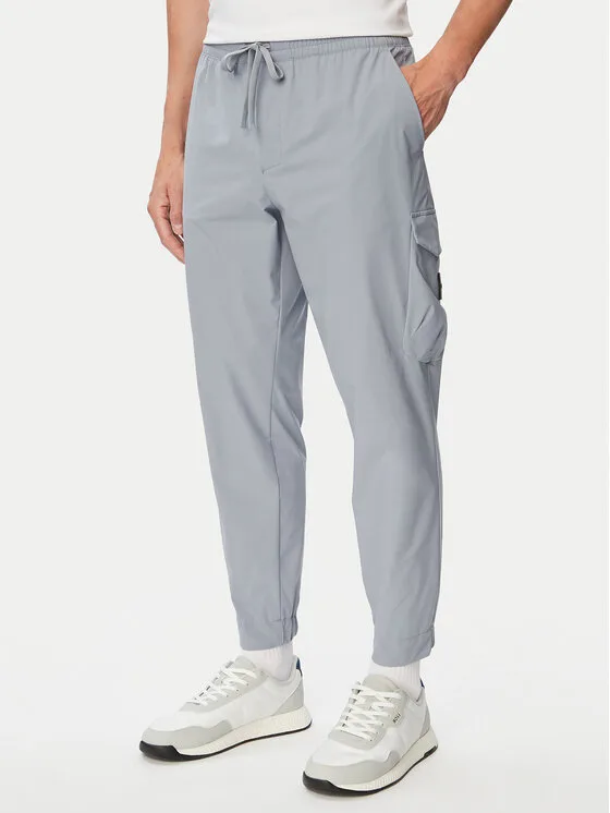 BOSS Карго панталони T_Urbanex-CargoLight 50508339 Тъмносив Tapered Fit – Мъжки текстилни панталони