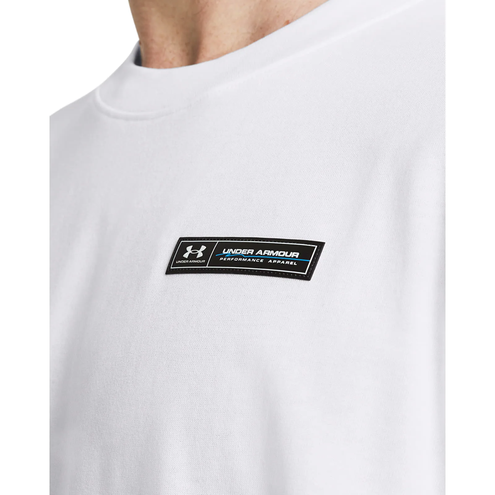 Тениска Under Armour HW ARMOUR LABEL SS Tee White/ Black M – White|Black – Мъжки тениски