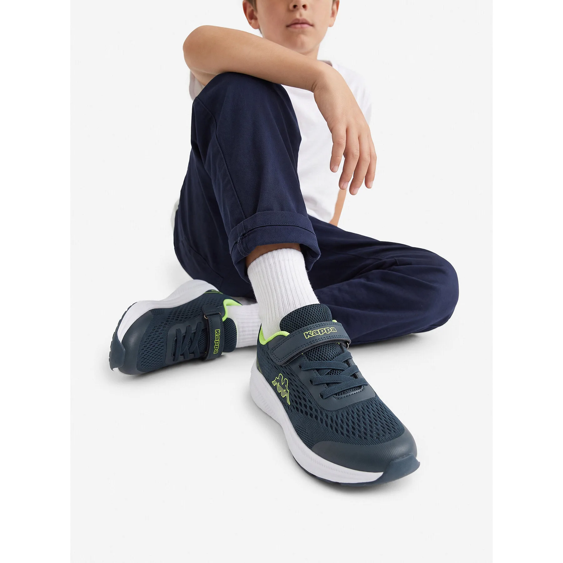 Детски маратонки Kappa SS24-3C009(IV)CH тъмносини – Маратонки за момчета
