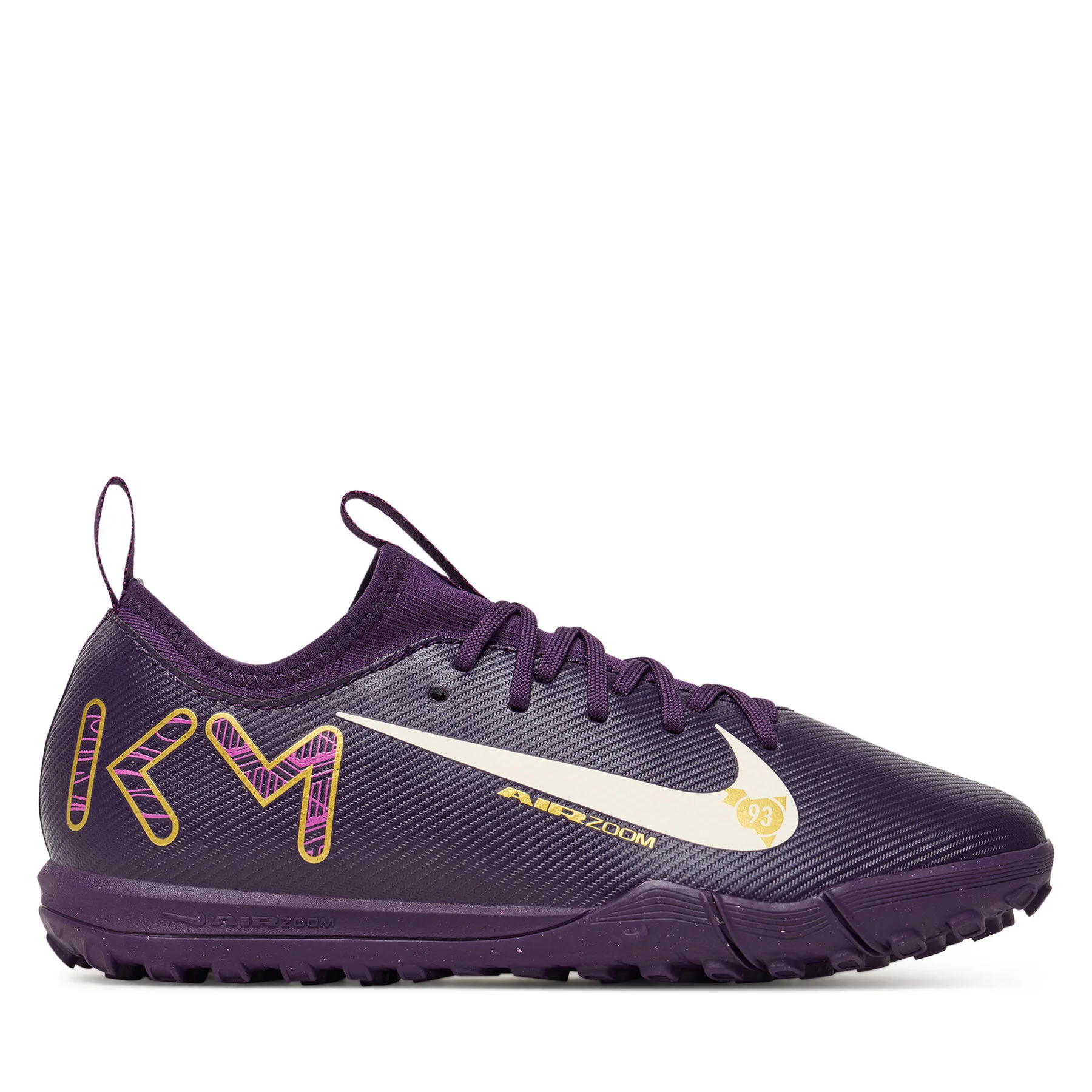 Обувки за футбол Nike Jr Zoom Vapor 16 Academy Km Tf FQ8285 500 Виолетов – Футболни стоножки