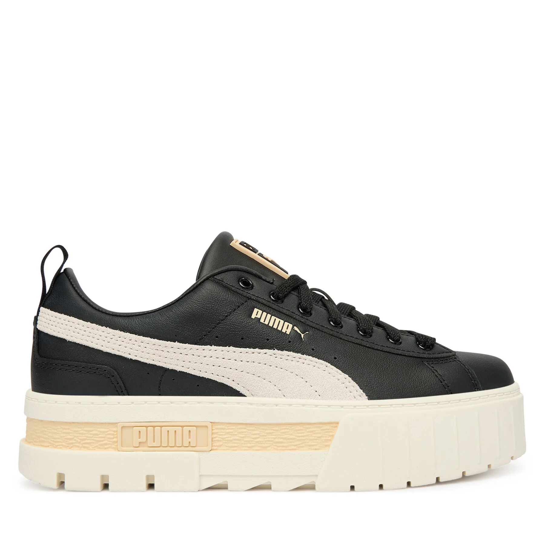 Дамски маратонки Puma Mayze Lth Wn s черни – Черен – Дамски ниски маратонки