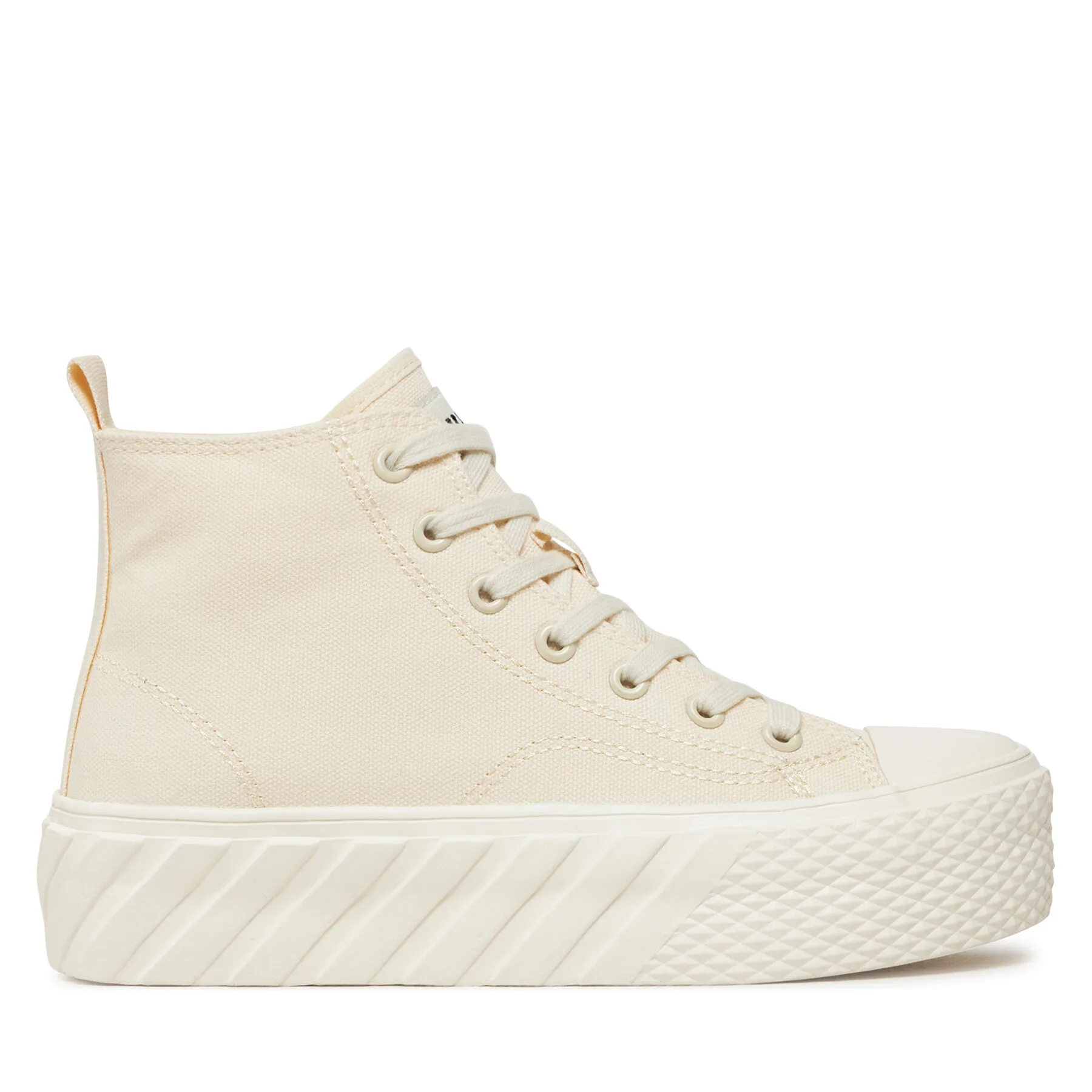 Дамски високи кецове ONLY Shoes Ovia кремави