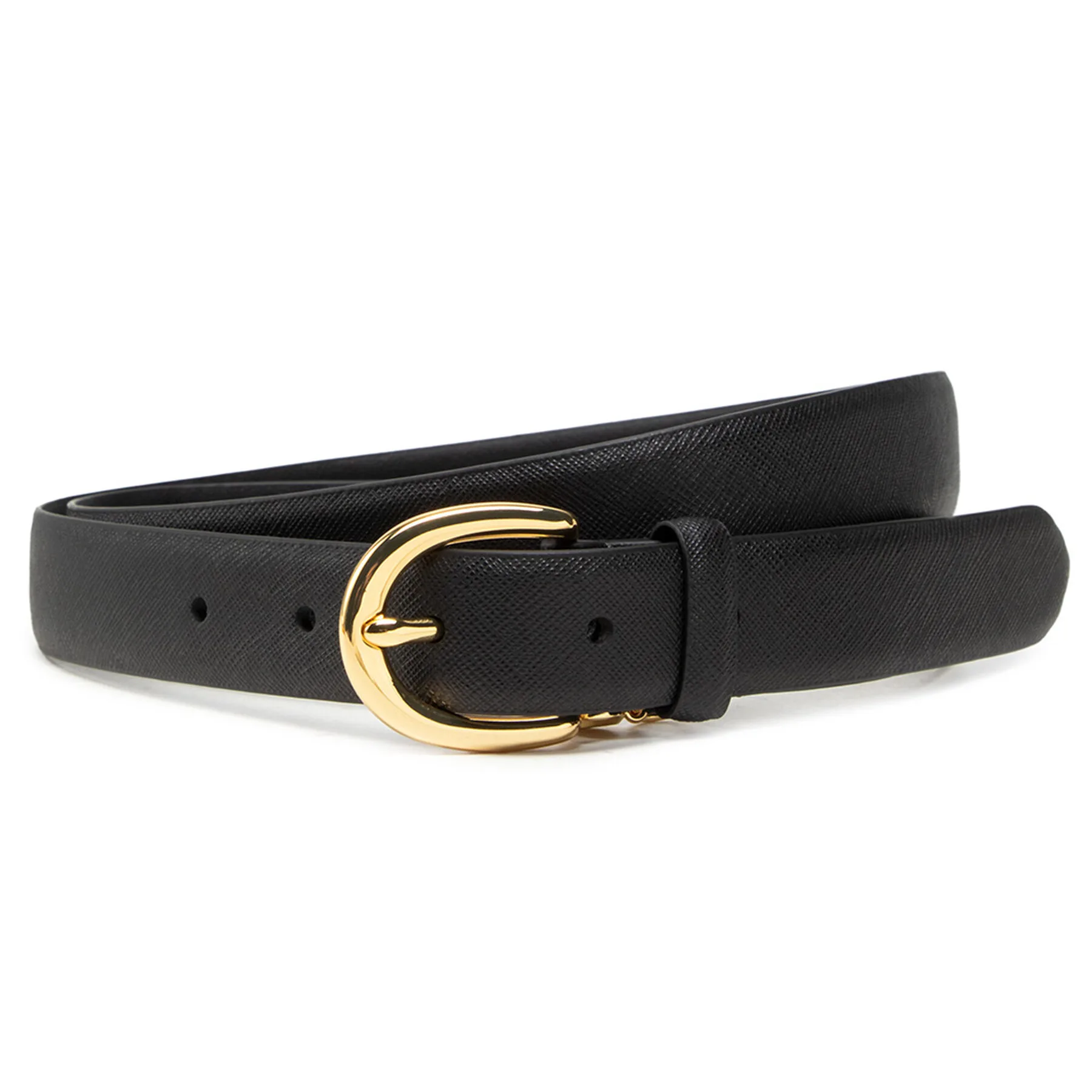 Дамски колан Lauren Ralph Lauren Charm Classc 412802952004 Черен – Дамски колани