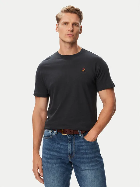 Beverly Hills Polo Club Тишърт P-SS26M-TS450030BLU Тъмносин Regular Fit – Мъжки тениски