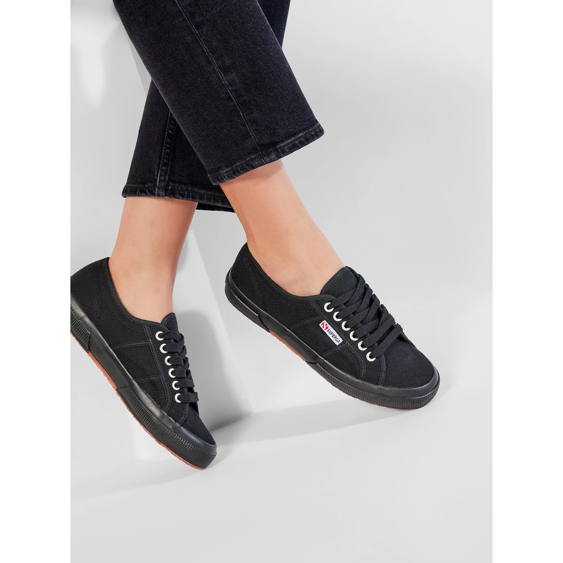 Дамски кецове Superga Cotu Classic черни – Черен – Дамски ниски кецове