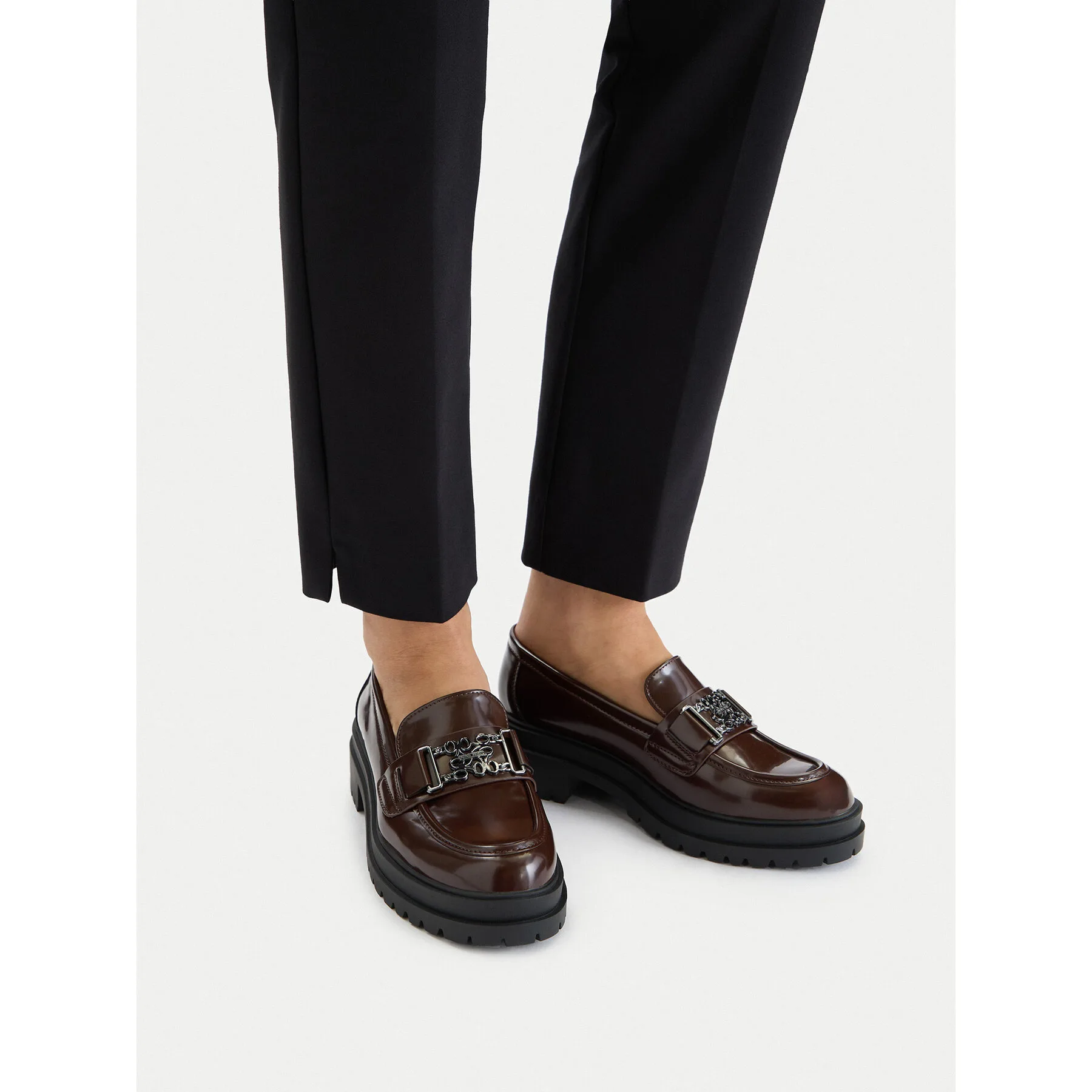 Дамски лоуфъри Nine West кафяви