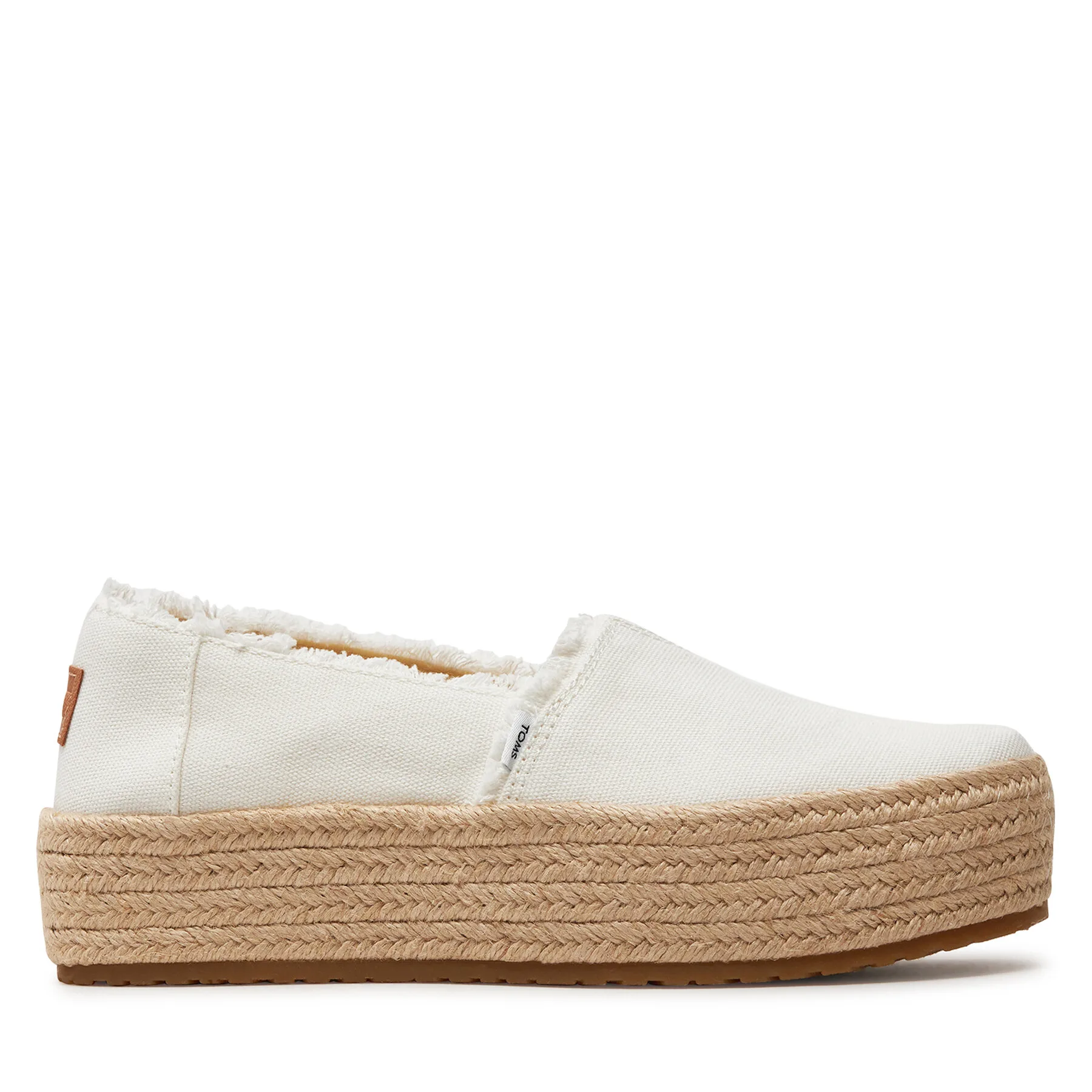 Еспадрили Toms Valencia 10019820 Бял – Дамски затворени еспадрили
