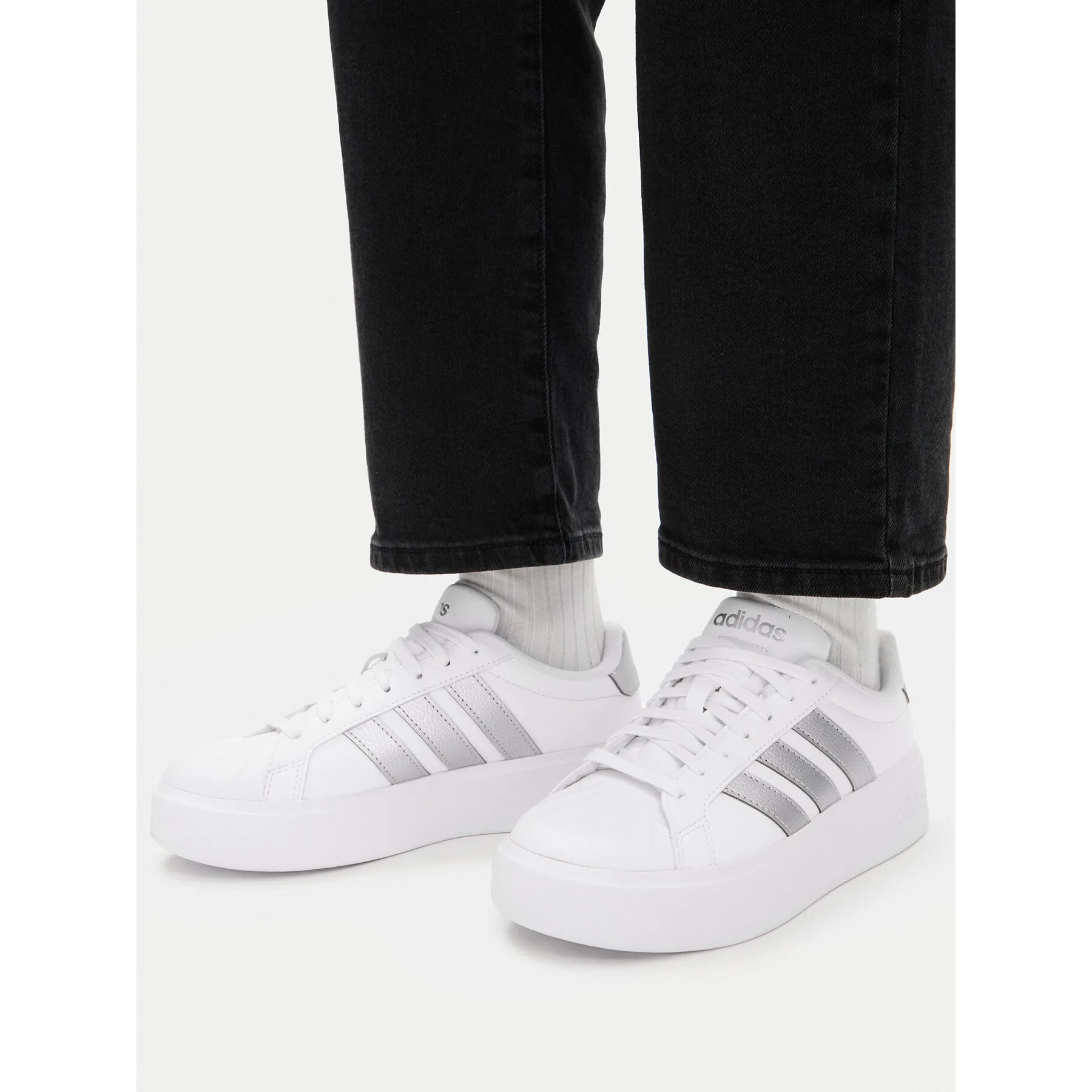 Сникърси adidas Streettalk Bold KJ3857 Бял – Дамски ниски маратонки