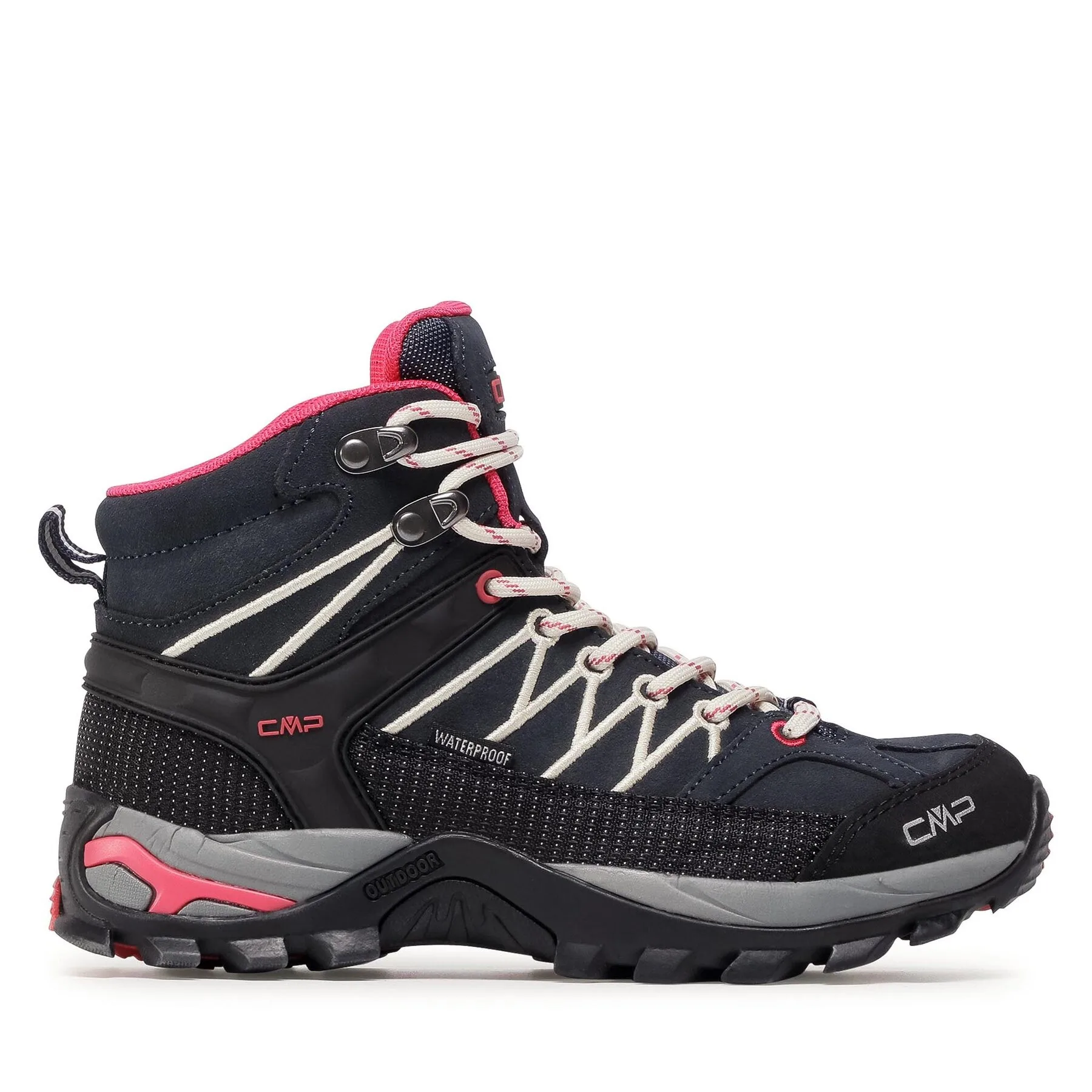 Дамски туристически обувки CMP Rigel Mid Wmn Trekking Wp сиви – Дамски ниски трекинг обувки