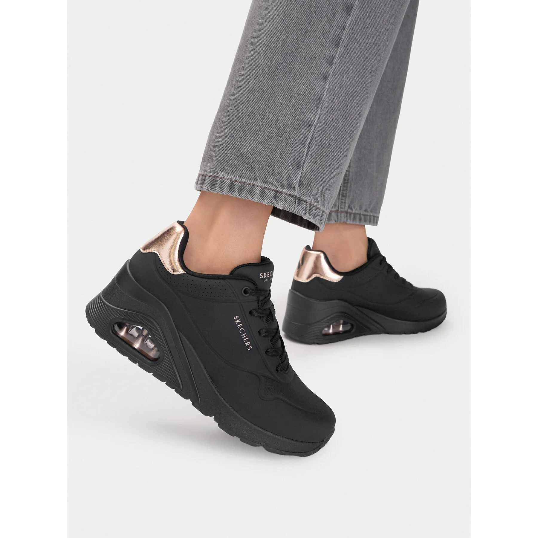 Сникърси Skechers 177520/BBK Черен – Дамски ниски маратонки