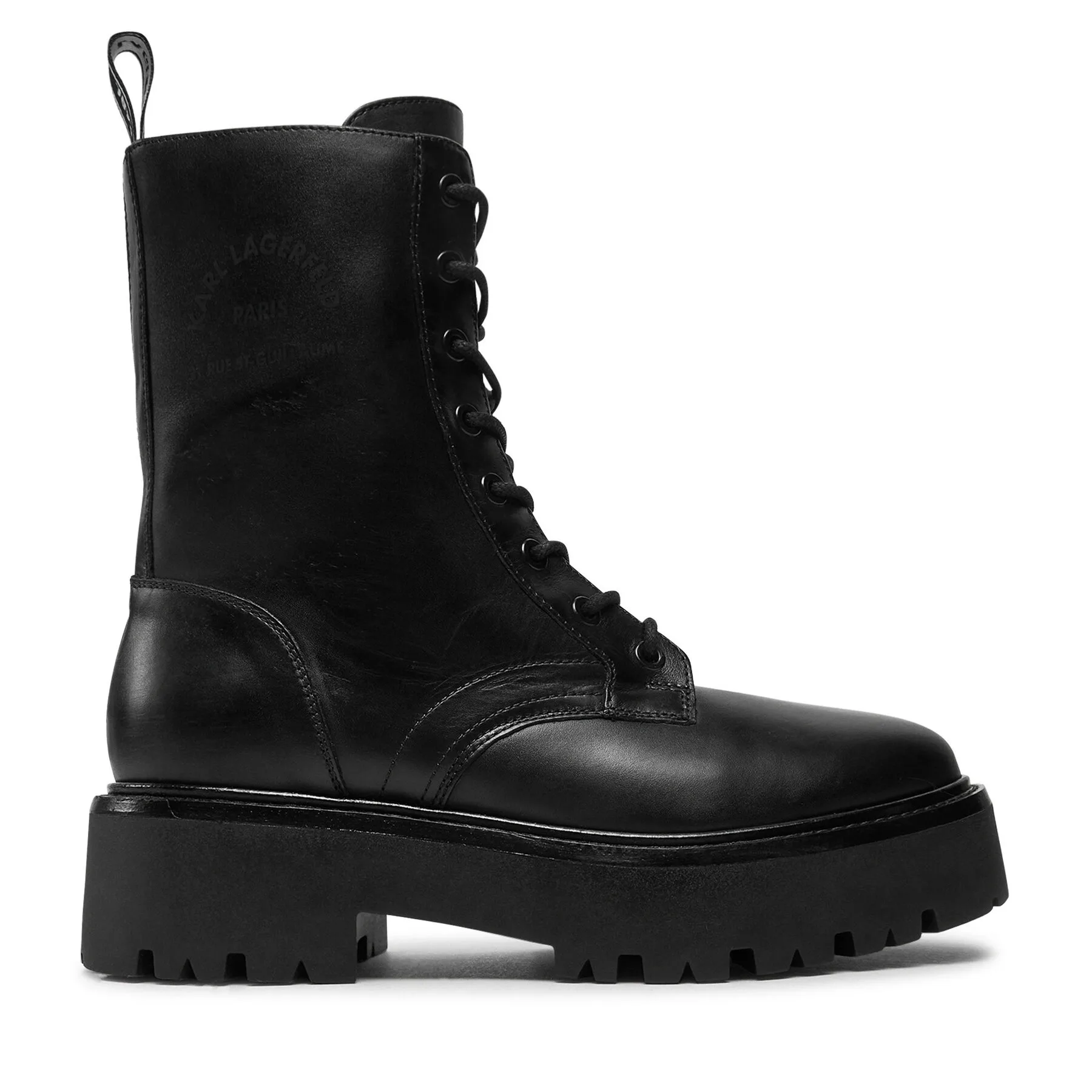 Туристически oбувки KARL LAGERFELD KL43455 Черен – Дамски трапери и кубинки