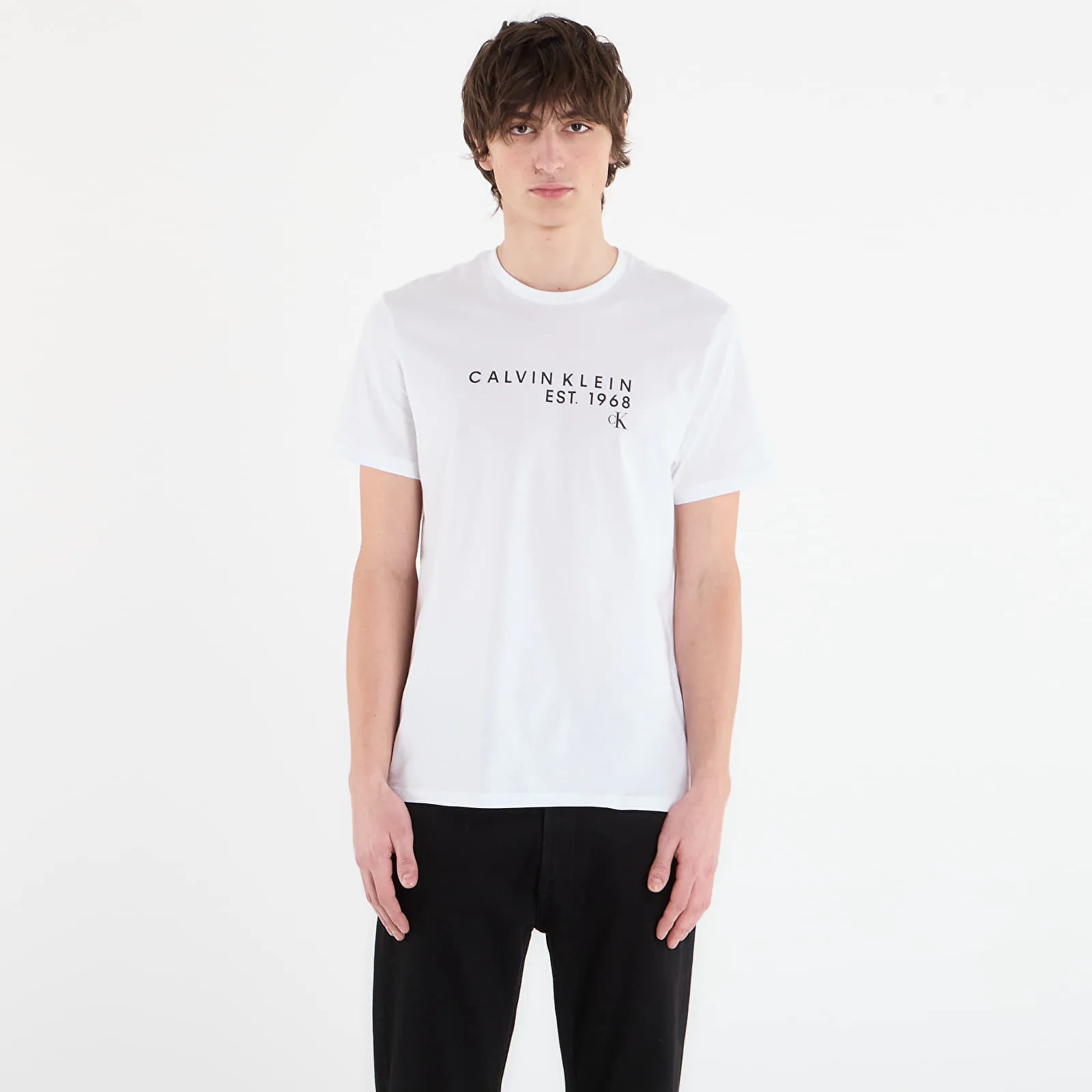 Тениска Calvin Klein Jeans Ss 30S Eu Wholesale Tee White L – Мъжки тениски
