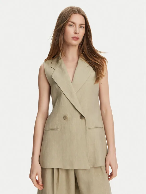 Marella Елек Dramma 2513281012200 Каки Regular Fit – Дамски елеци