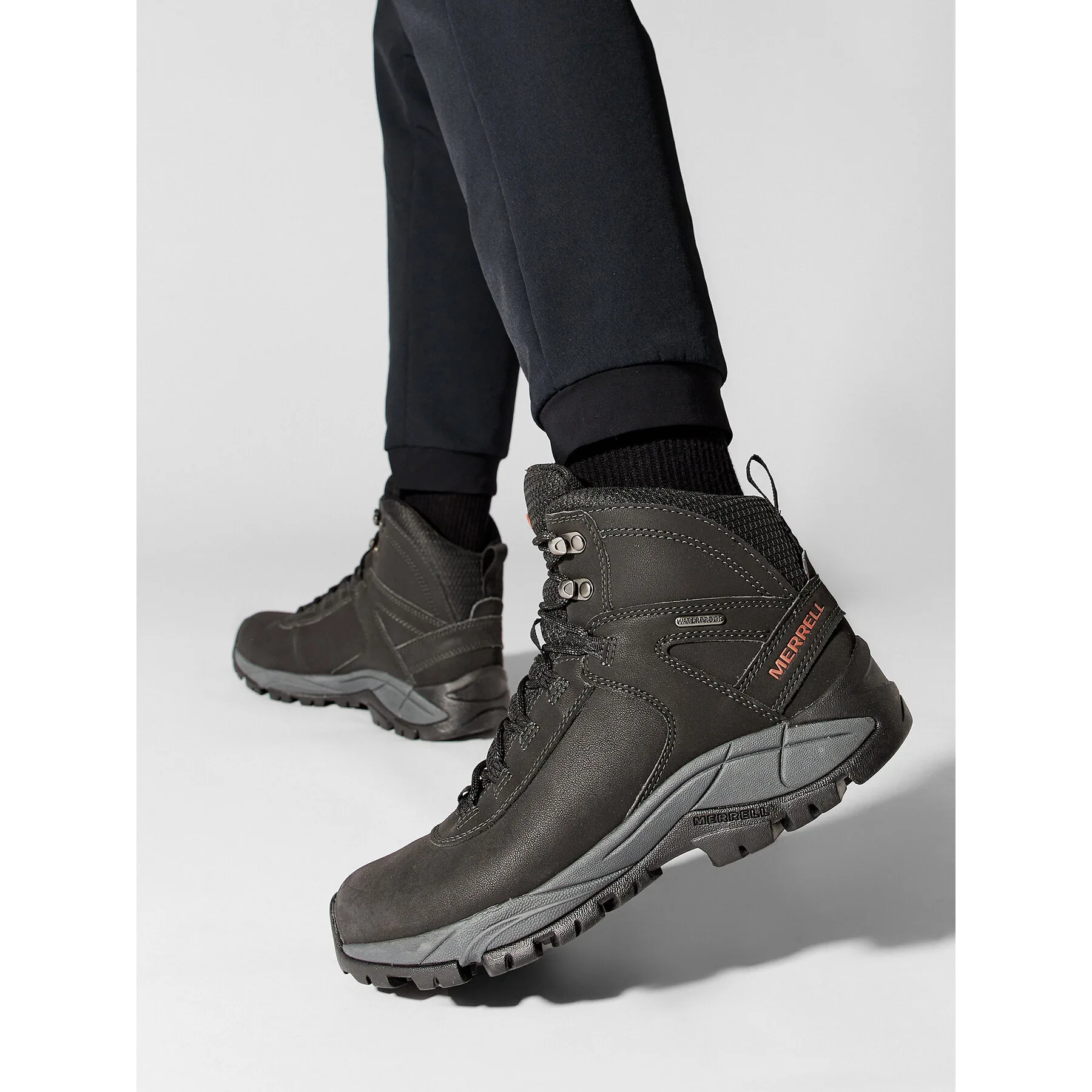 Туристически Merrell Vego Mid Ltr Wp J311538C Черен – Мъжки високи трекинг обувки