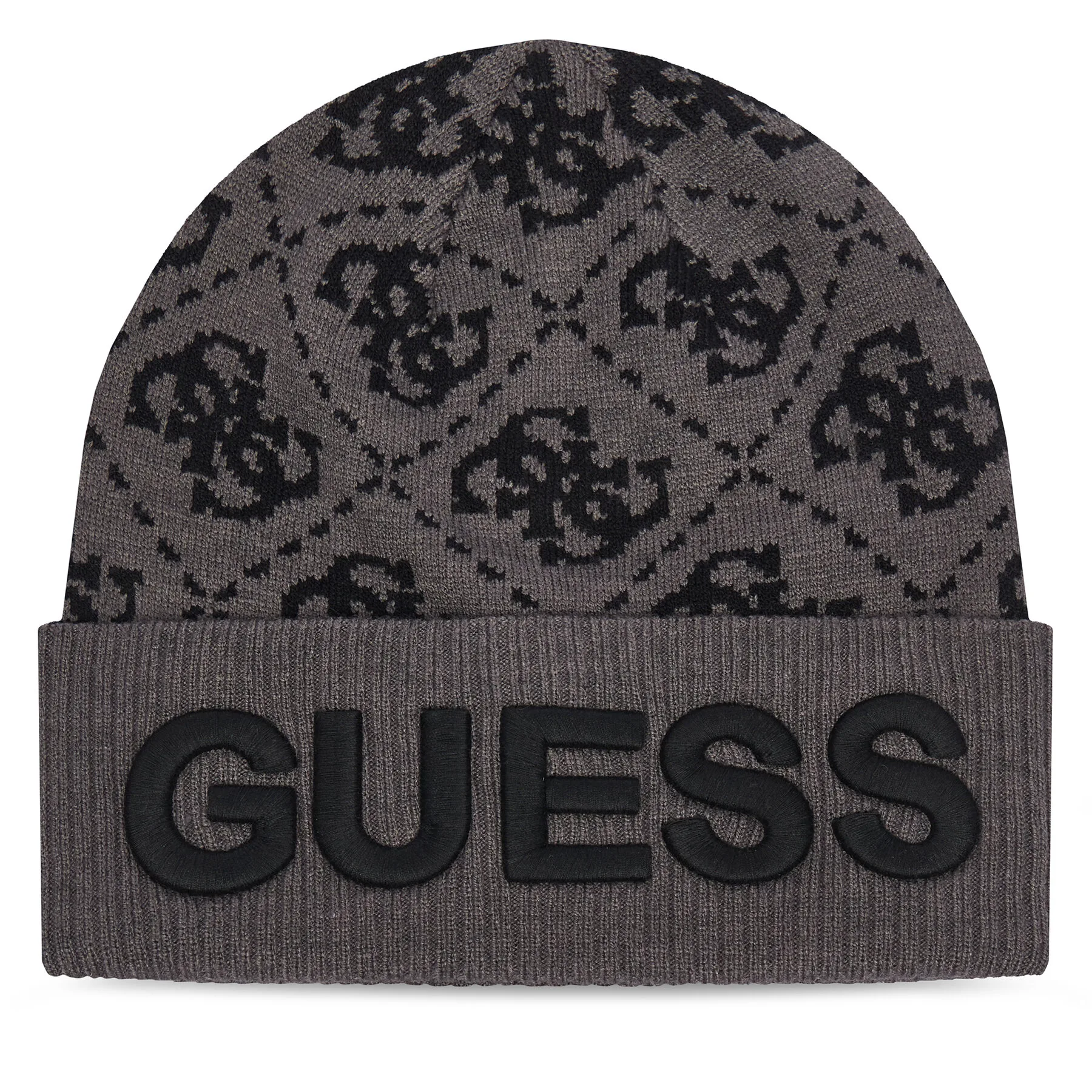 Шапка Guess AM9695 POL01 Черен – Зимни шапки