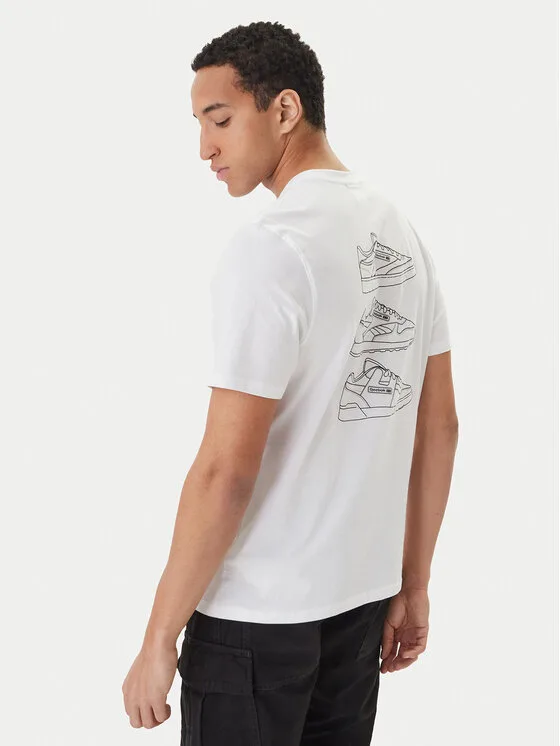 Мъжка тениска Reebok Greyson бяла – Мъжки тениски с къс ръкав