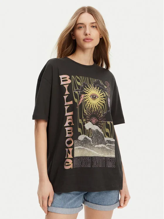 Billabong Тишърт EBJZT00443-KTA0 Черен Regular Fit – Дамски тениски