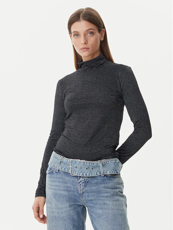 Vero Moda Поло Lava 10334586 Черен Loose Fit – Дамски поло пуловери