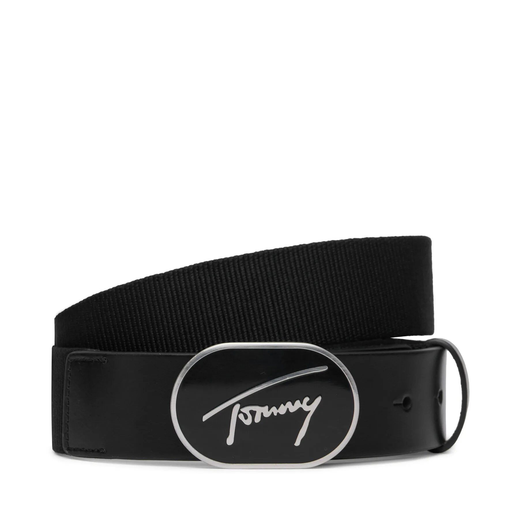 Колан Tommy Jeans AM0AM15265 Черен – Мъжки колани