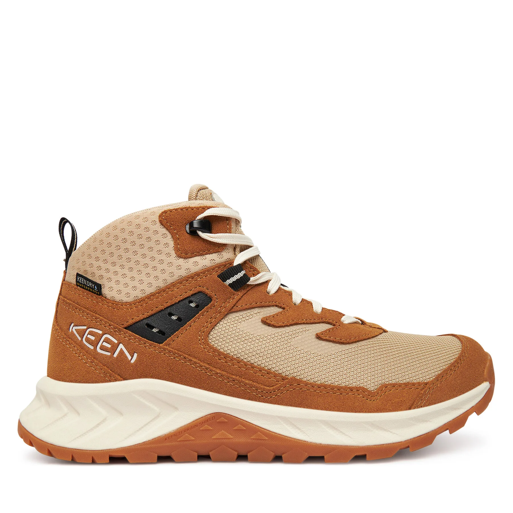 Дамски туристически обувки Keen Hightrail Mid Wp кафяви – Дамски ниски трекинг обувки