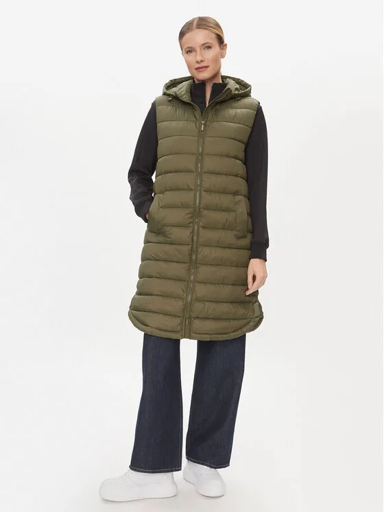 ONLY Жилетка за костюм Melody 15258350 Каки Regular Fit – Дамски елеци