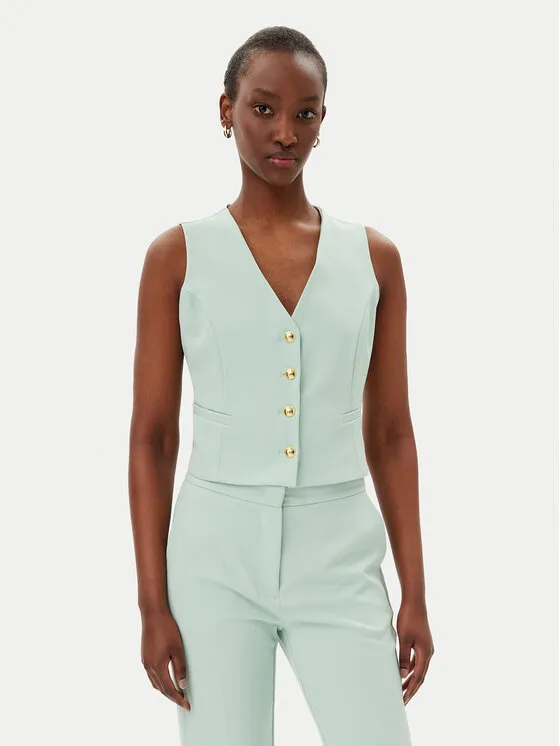 Maryley Елек 25EB128/43SP Зелен Regular Fit – Дамски елеци