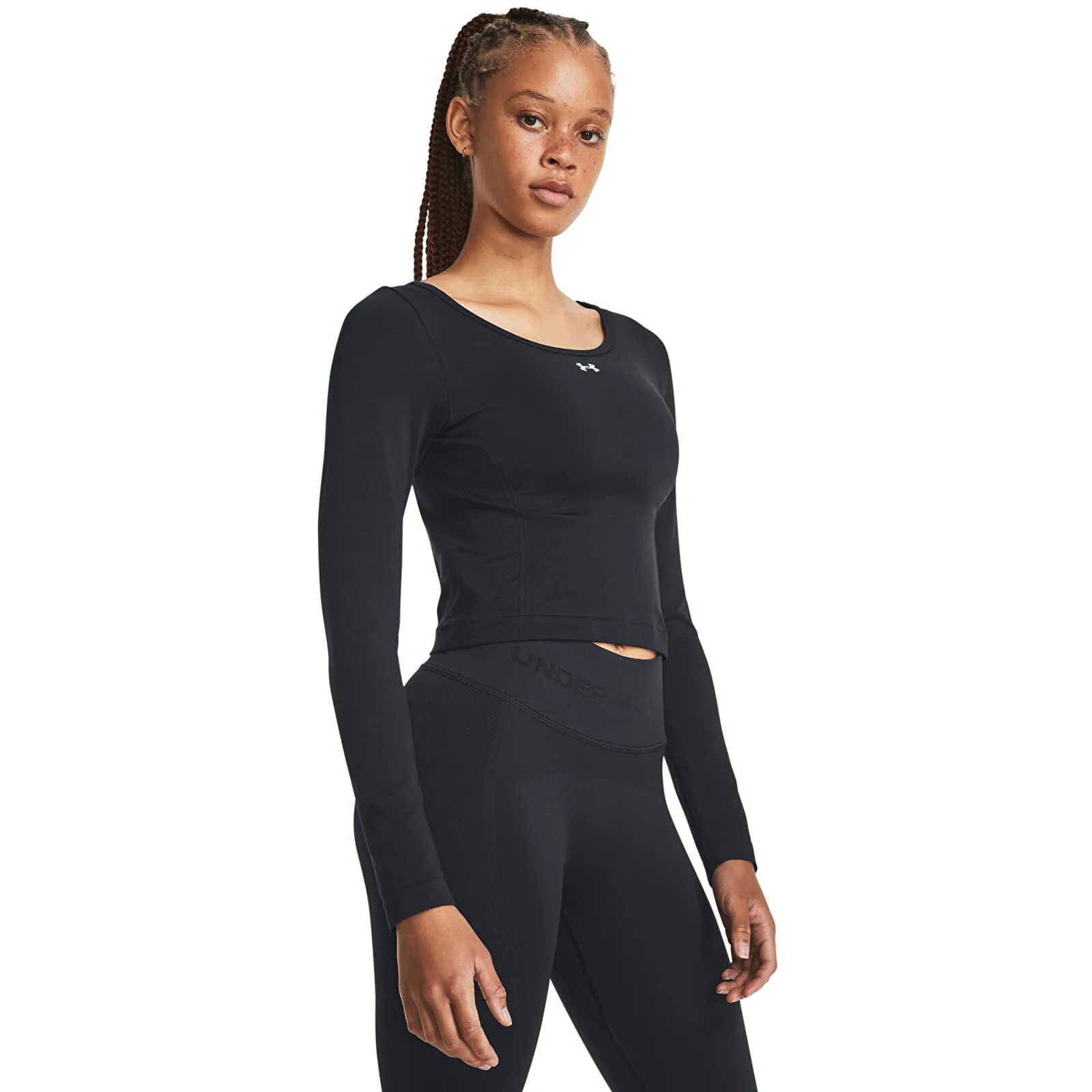 Тениска Under Armour Train Seamless LS Black M – Дамски тениски